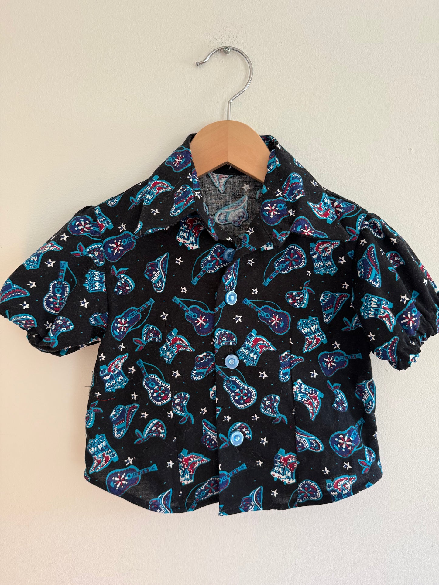 HANDMADE WESTERN BUTTON UP SIZE 3T