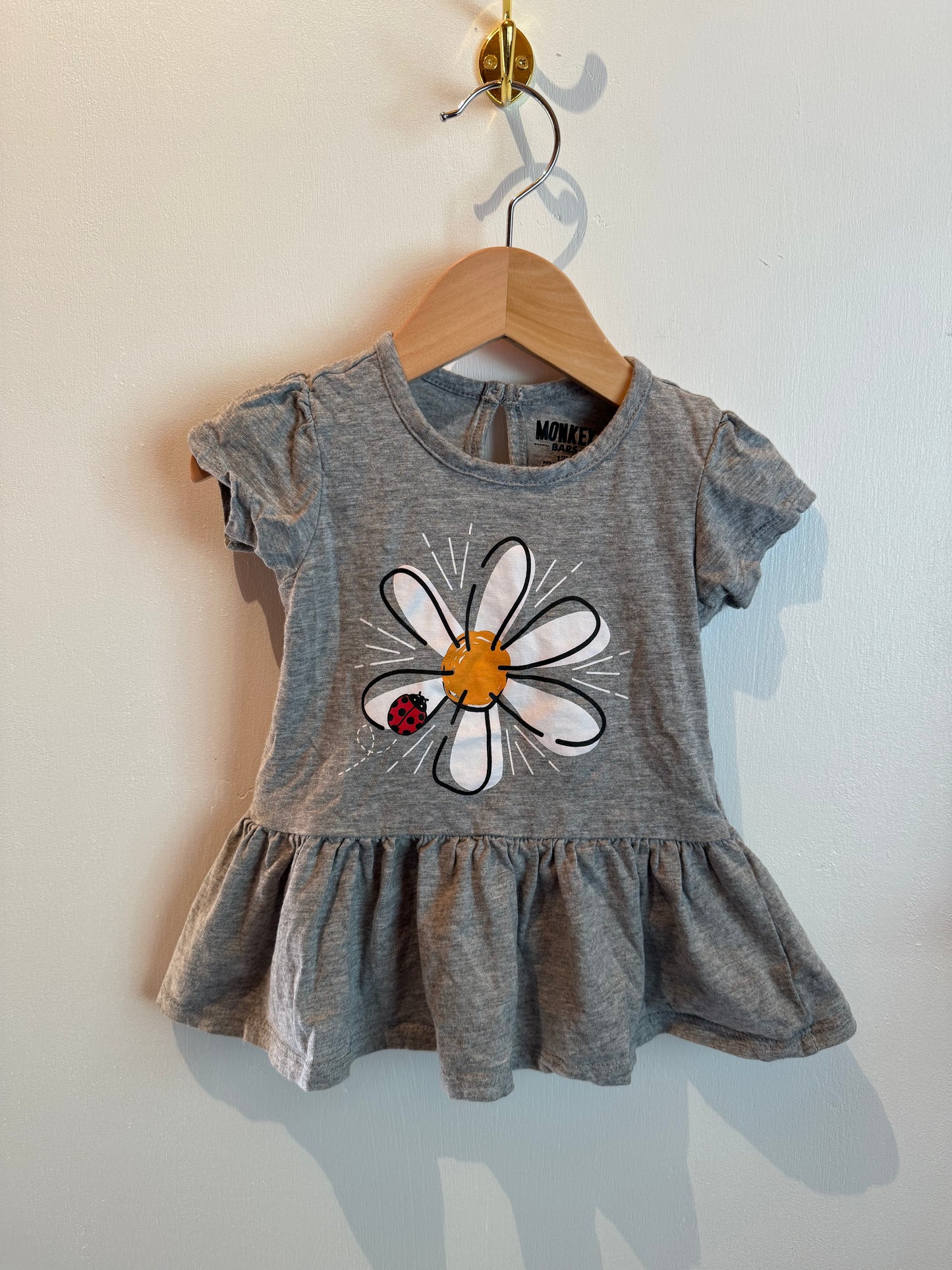 MONKEY BARS DAISY SHIRT 12M