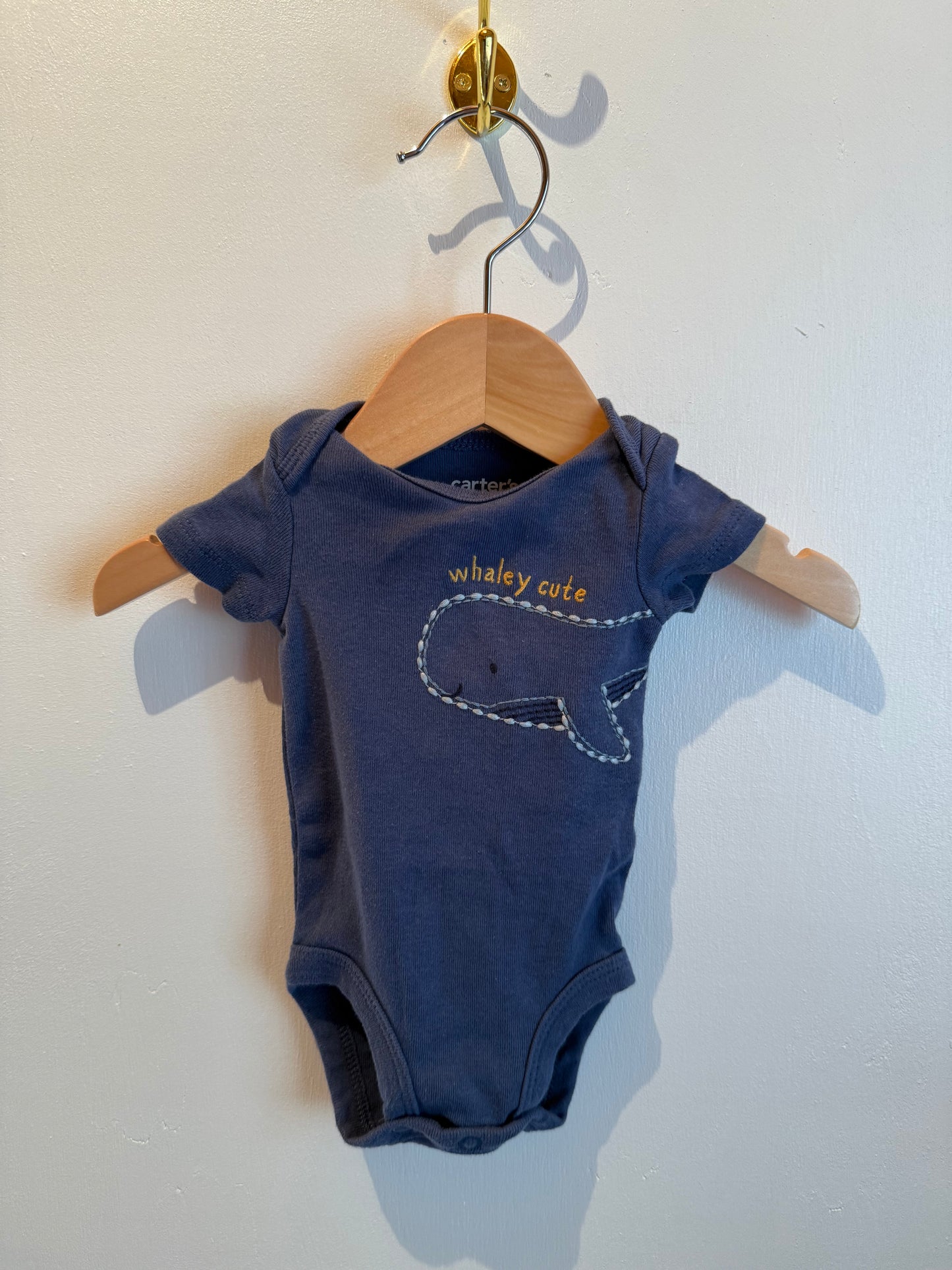CARTERS WHALEY CUTE ONESIE NEWBORN