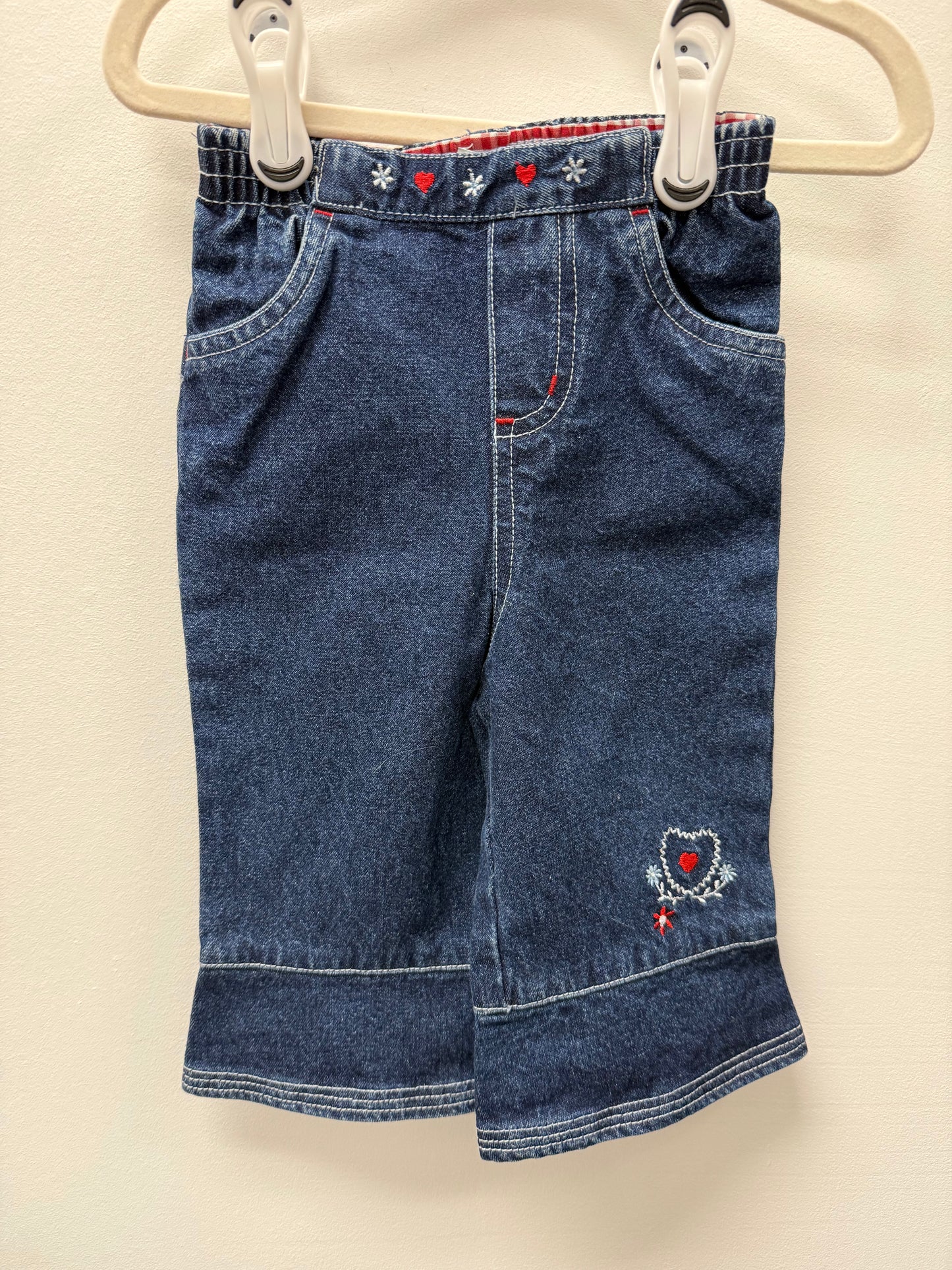 VINTAGE HEART FLARE PANTS SIZE 6-9M