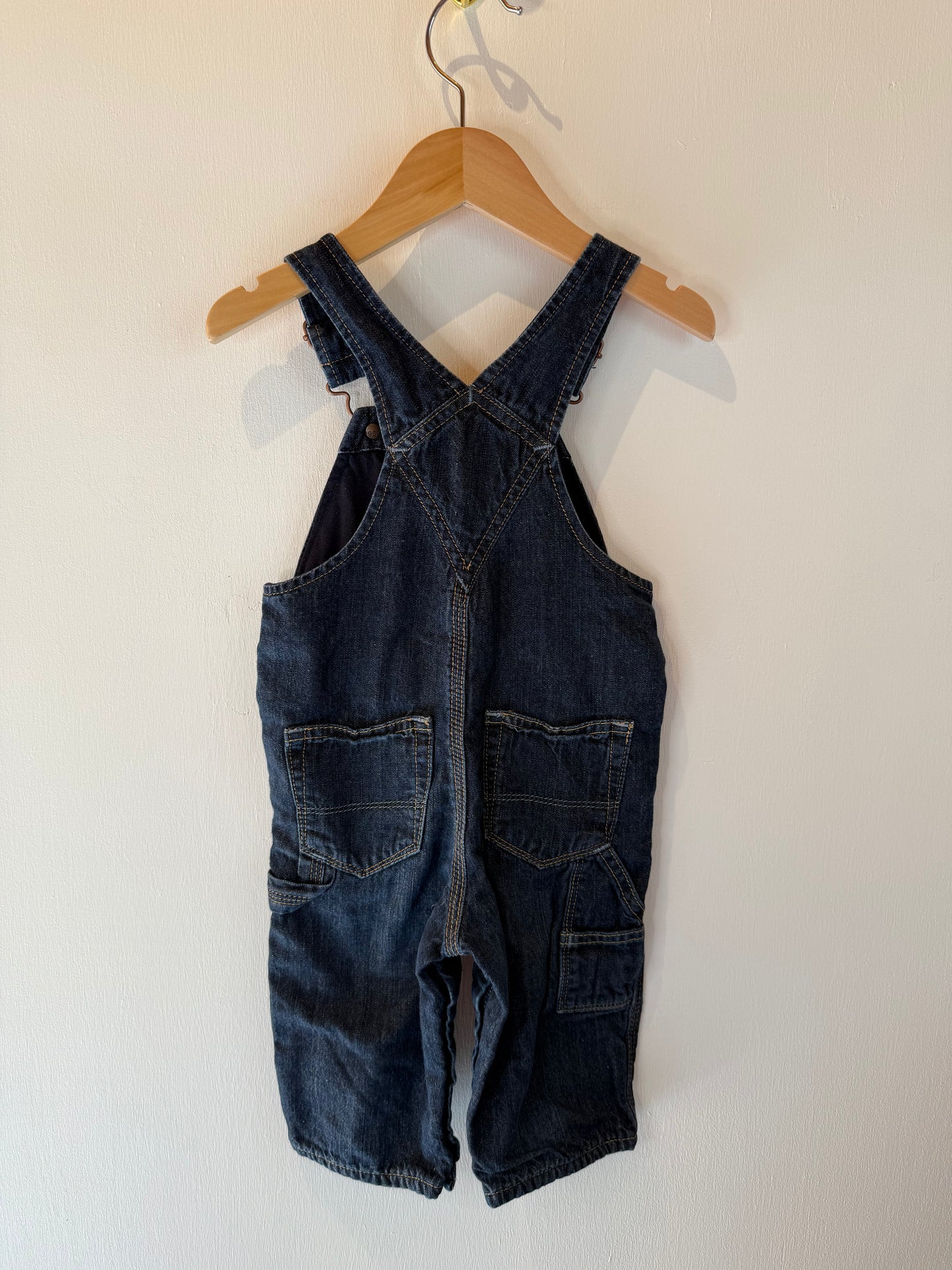 BABY GAP DENIM OVERALLS 6-12M