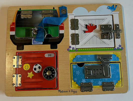 Melissa & Doug, Wooden Busy Board