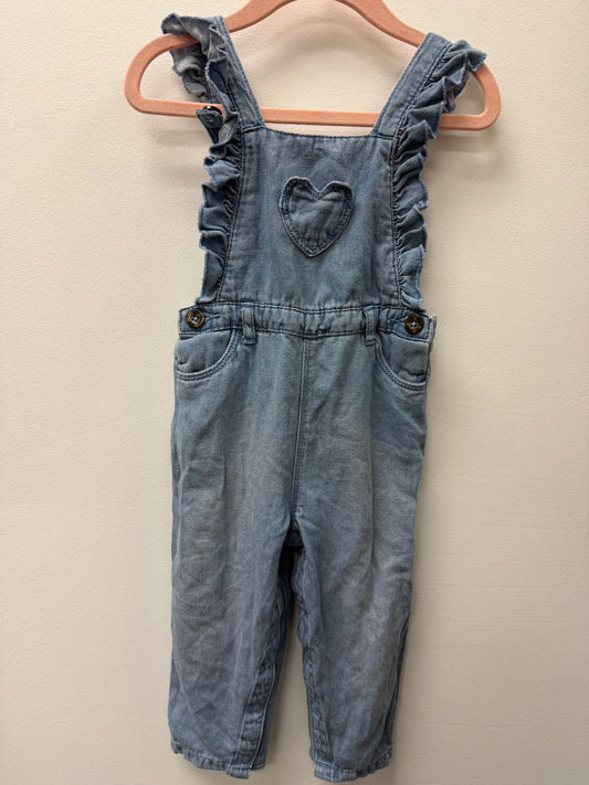 GEORGE HEART OVERALLS SIZE 18-24M