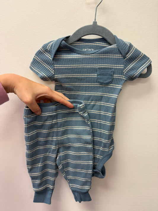 CARTERS RIBBED OUTFIT SIZE 3M