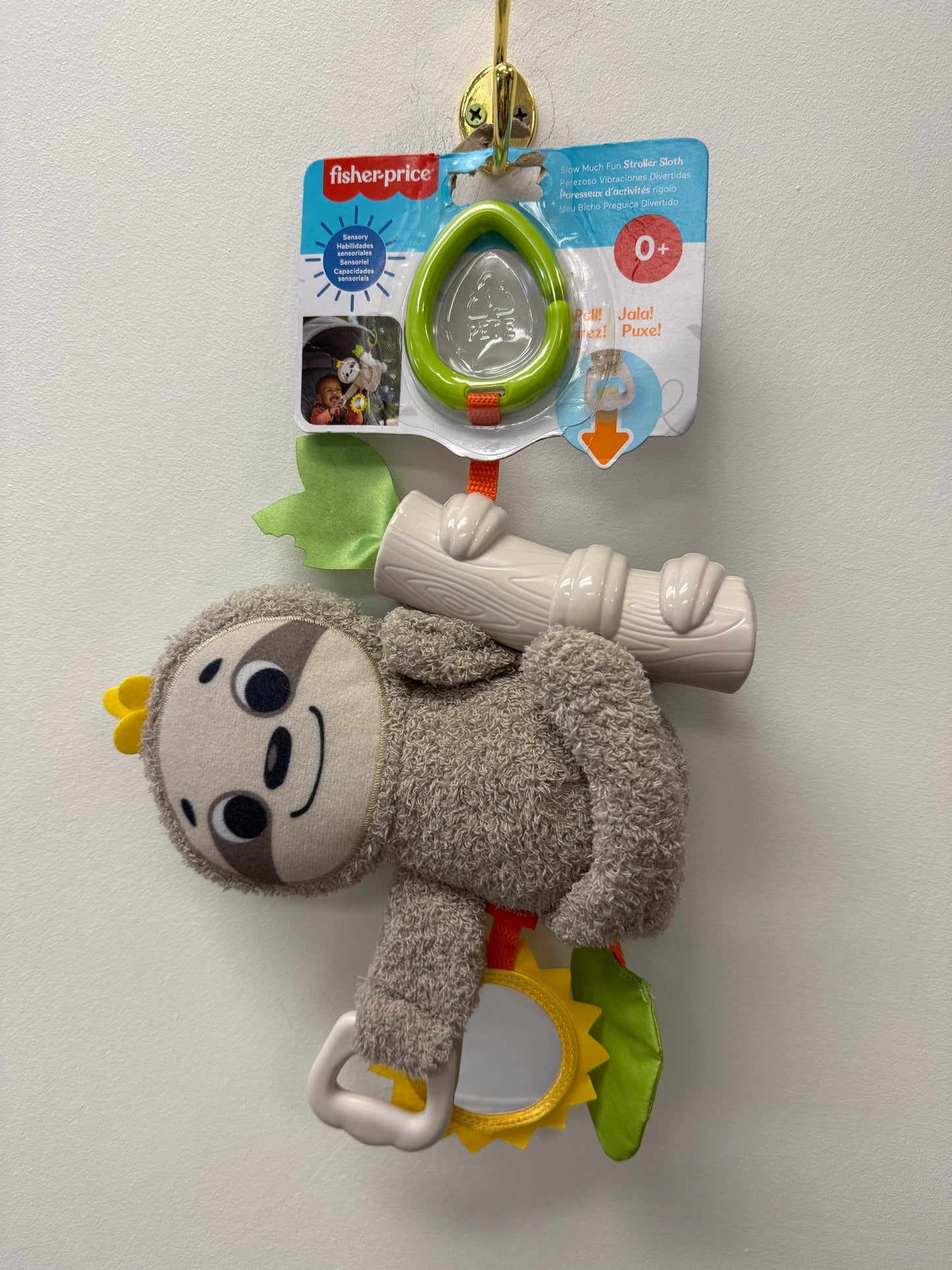 NEW FISHER PRICE SLOTH STROLLER TOY