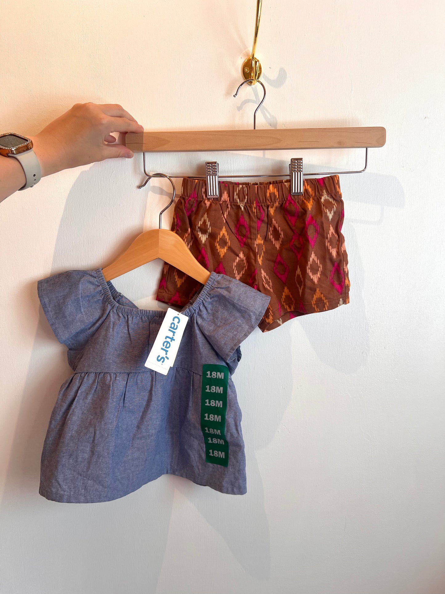 NEW COSTCO 2 PIECE SUMMER OUTFIT 18M