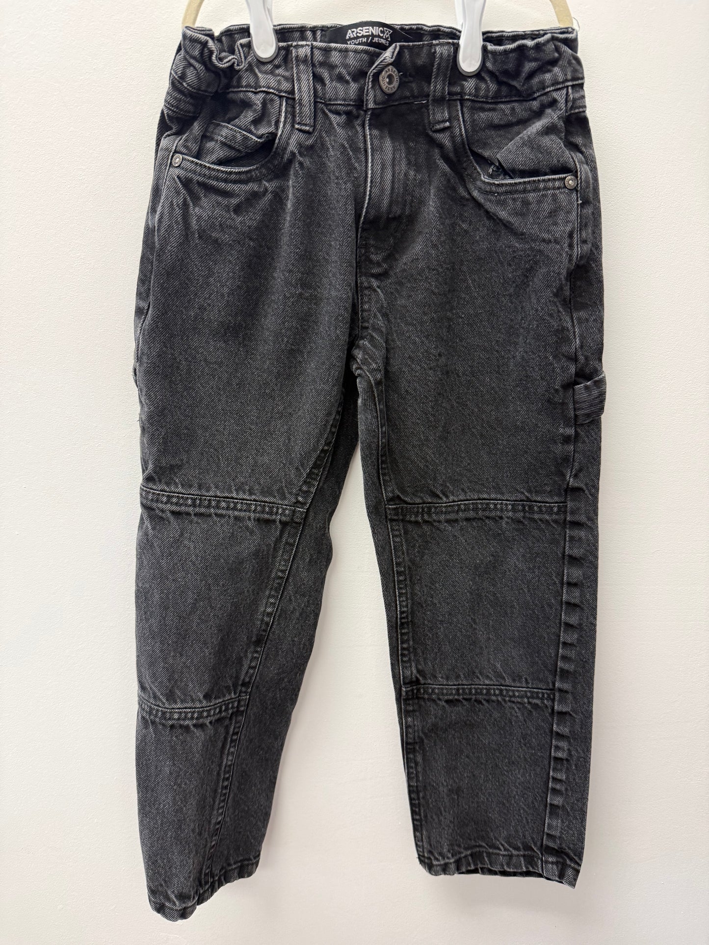 ARSENIC BLACK CARGO JEANS SZE 7-8