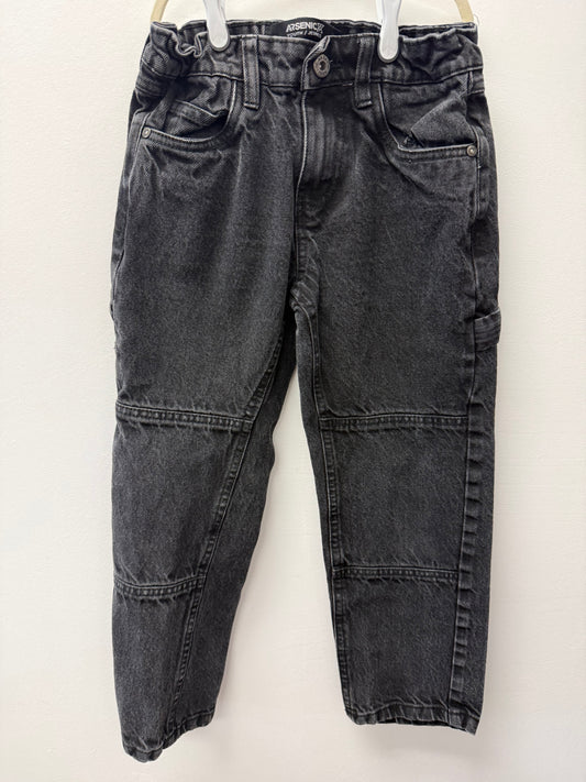 ARSENIC BLACK CARGO JEANS SZE 7-8