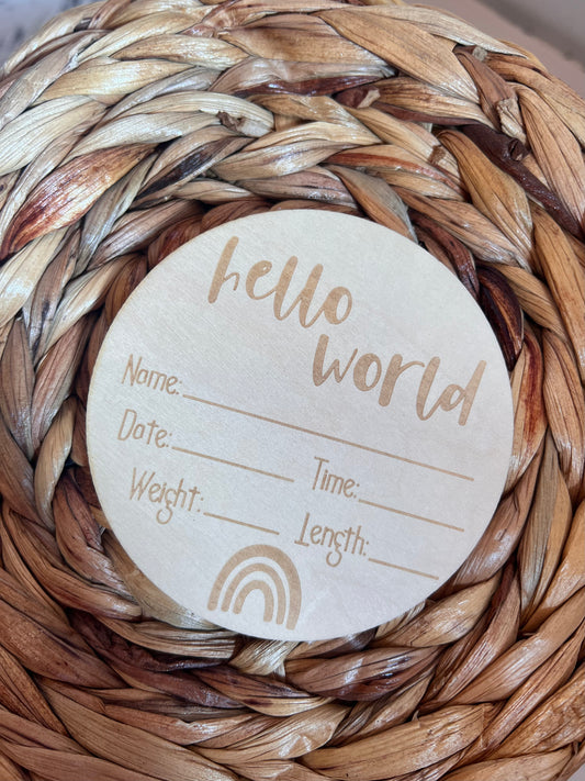 HELLO WORLD SIGN