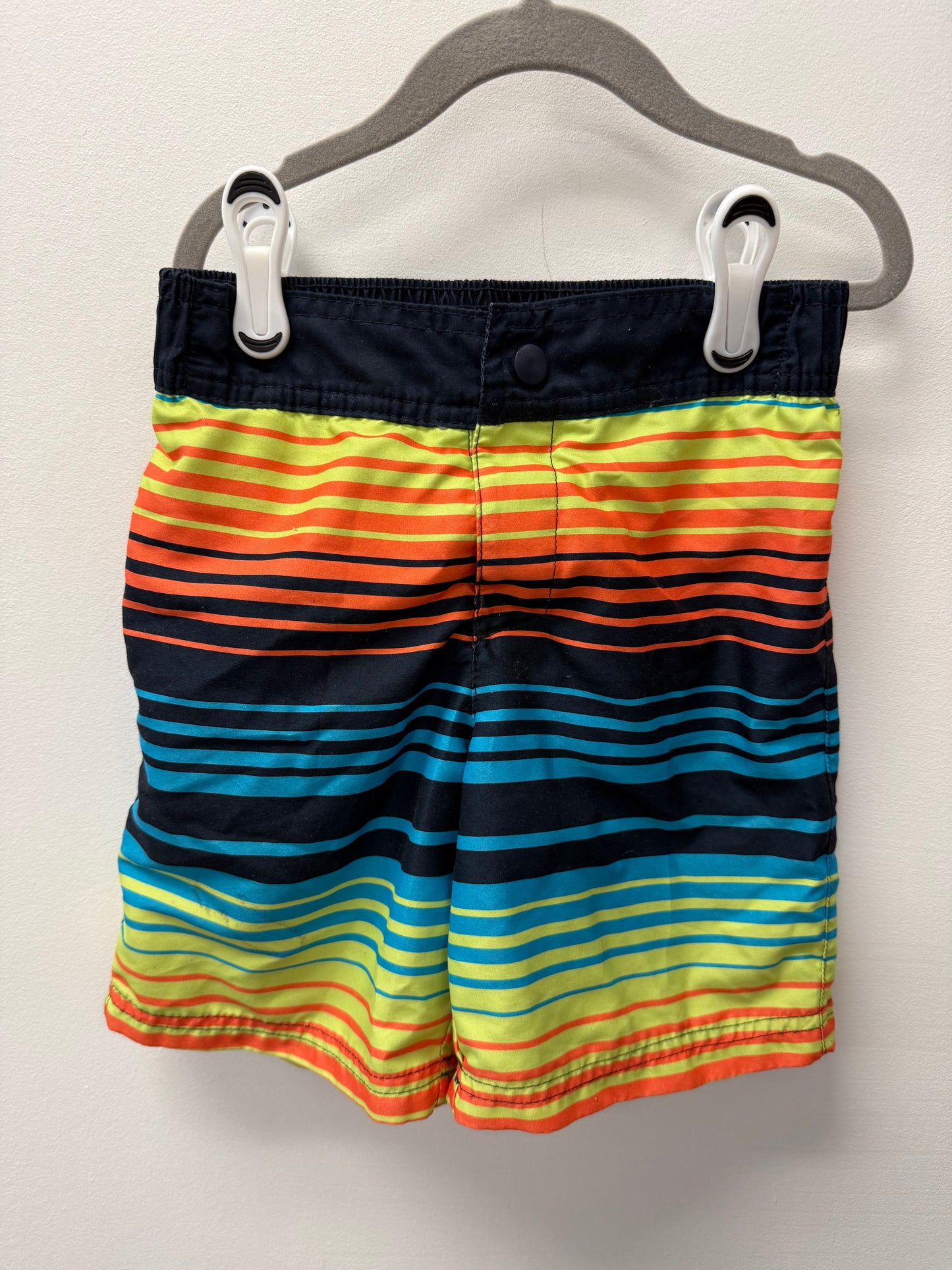 GEORGE STRIPPED SWIM SHORTS SIZE 6