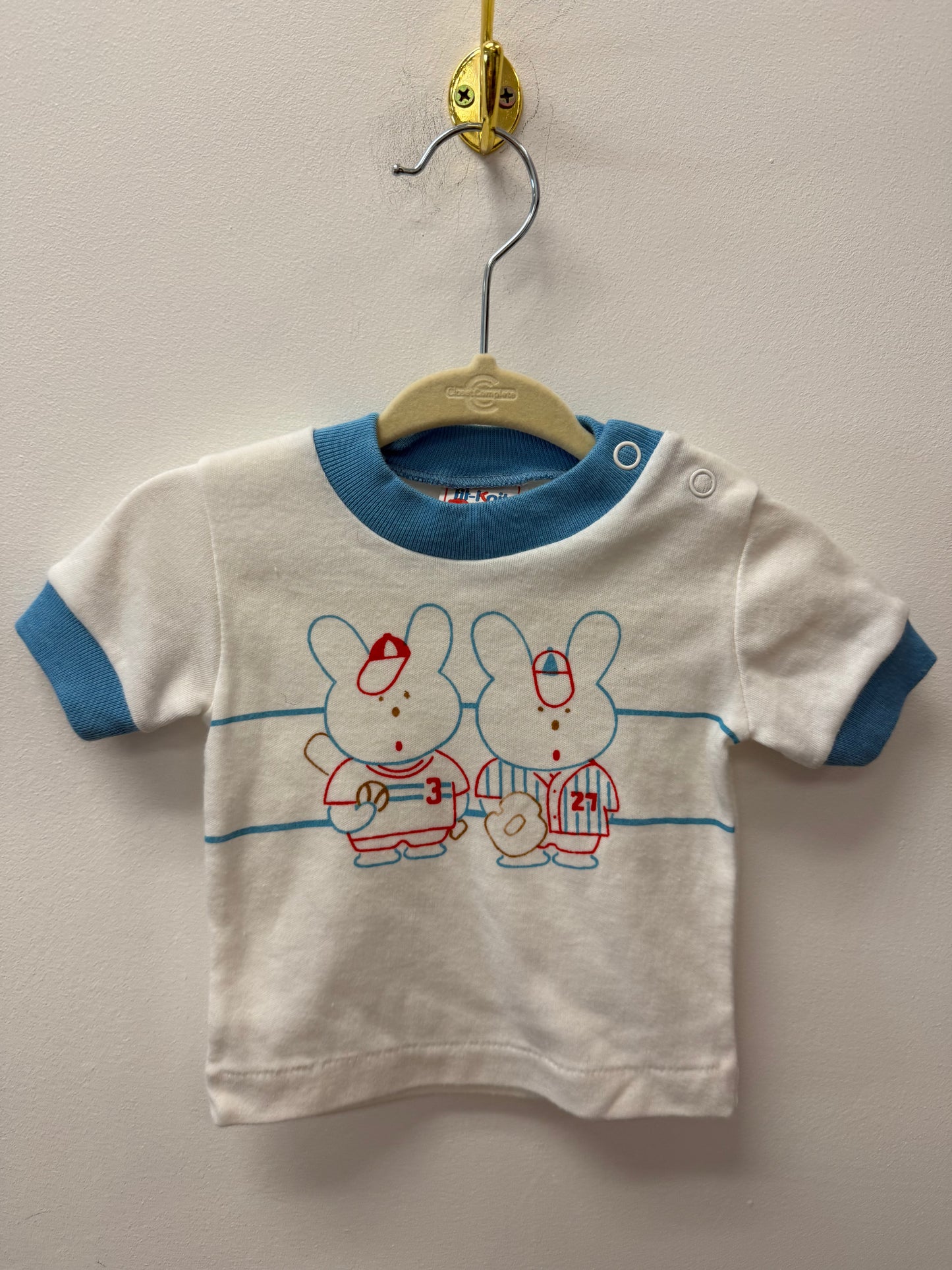 VINTAGE FIT KNIT BASEBALL TEE SIZE 6M