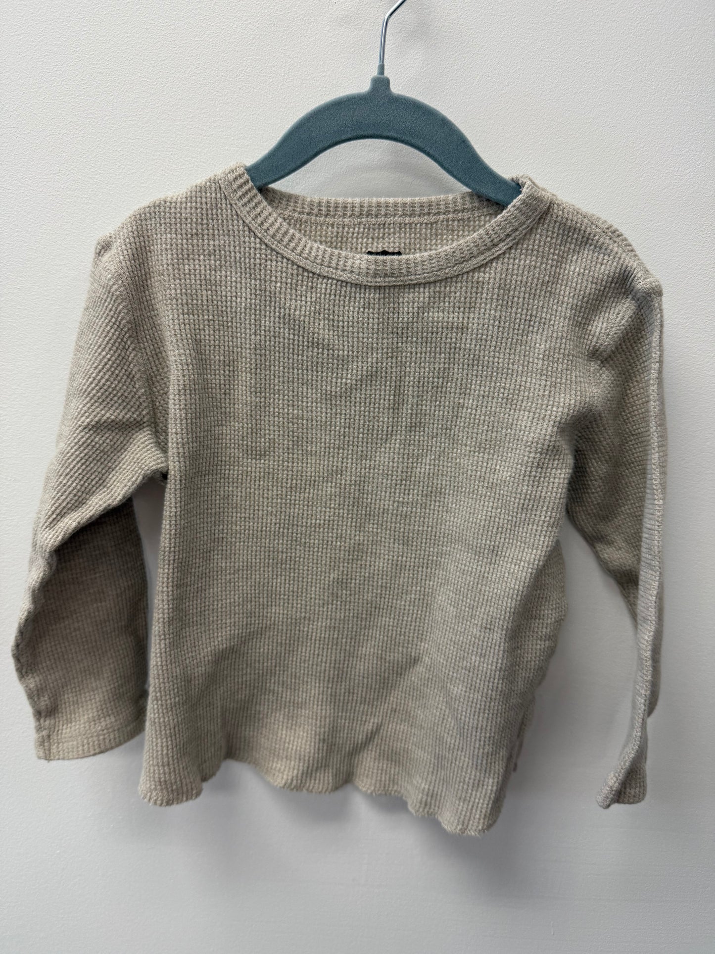 BABY GAP TAN COLOR WAFFLE KNIT SHIRT SIZE 4T