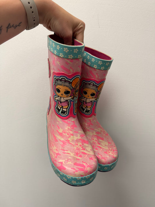 LOL DOLL GUM BOOTS SIZE 1