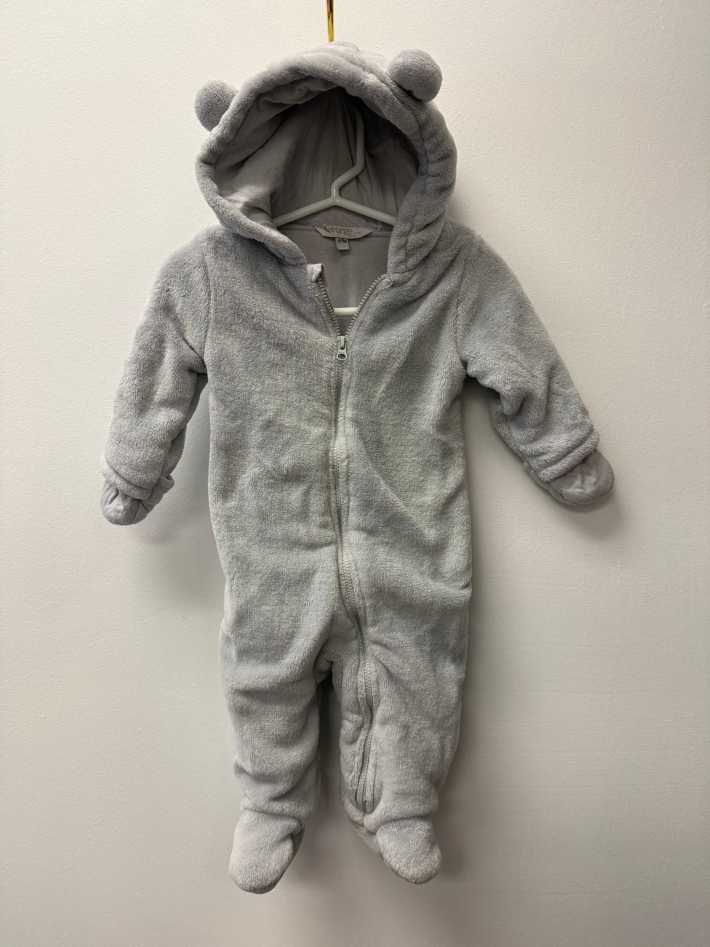 GEORGE GREY BUNTING SUIT SIZE 6-9M
