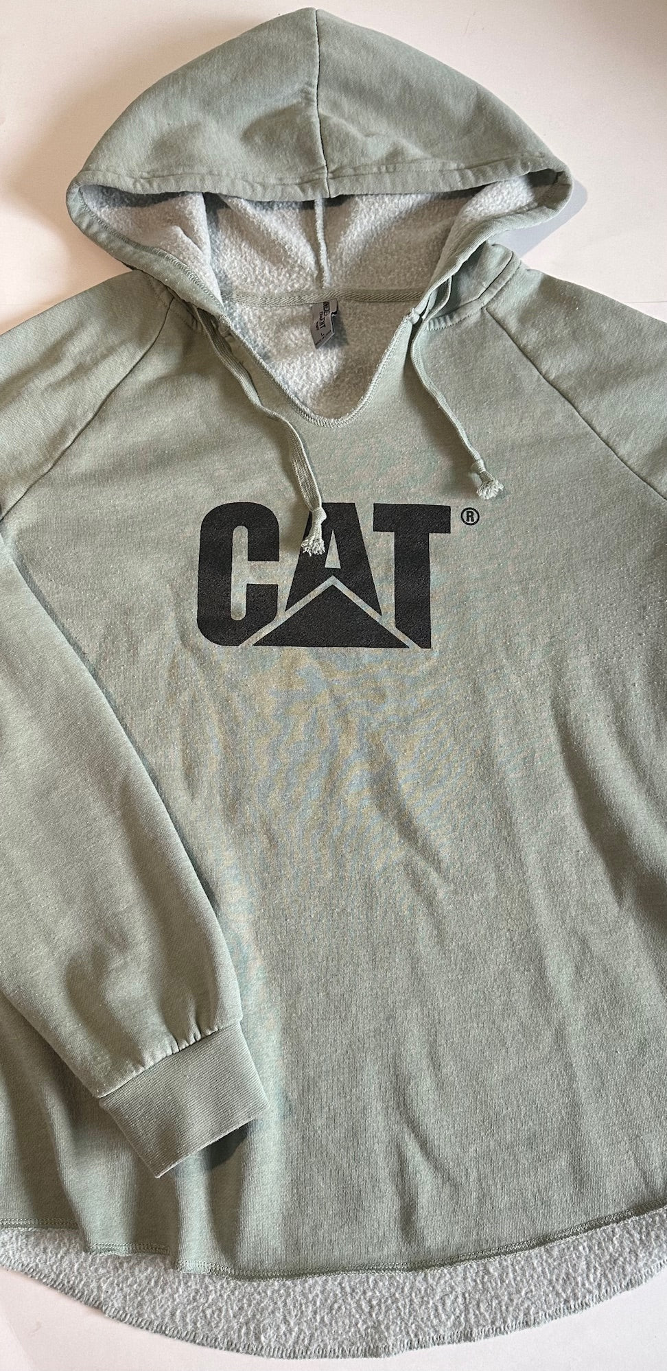 *Play* *Adult* Independent Trading Company, Pale Green Cat Hoodie - Size Large