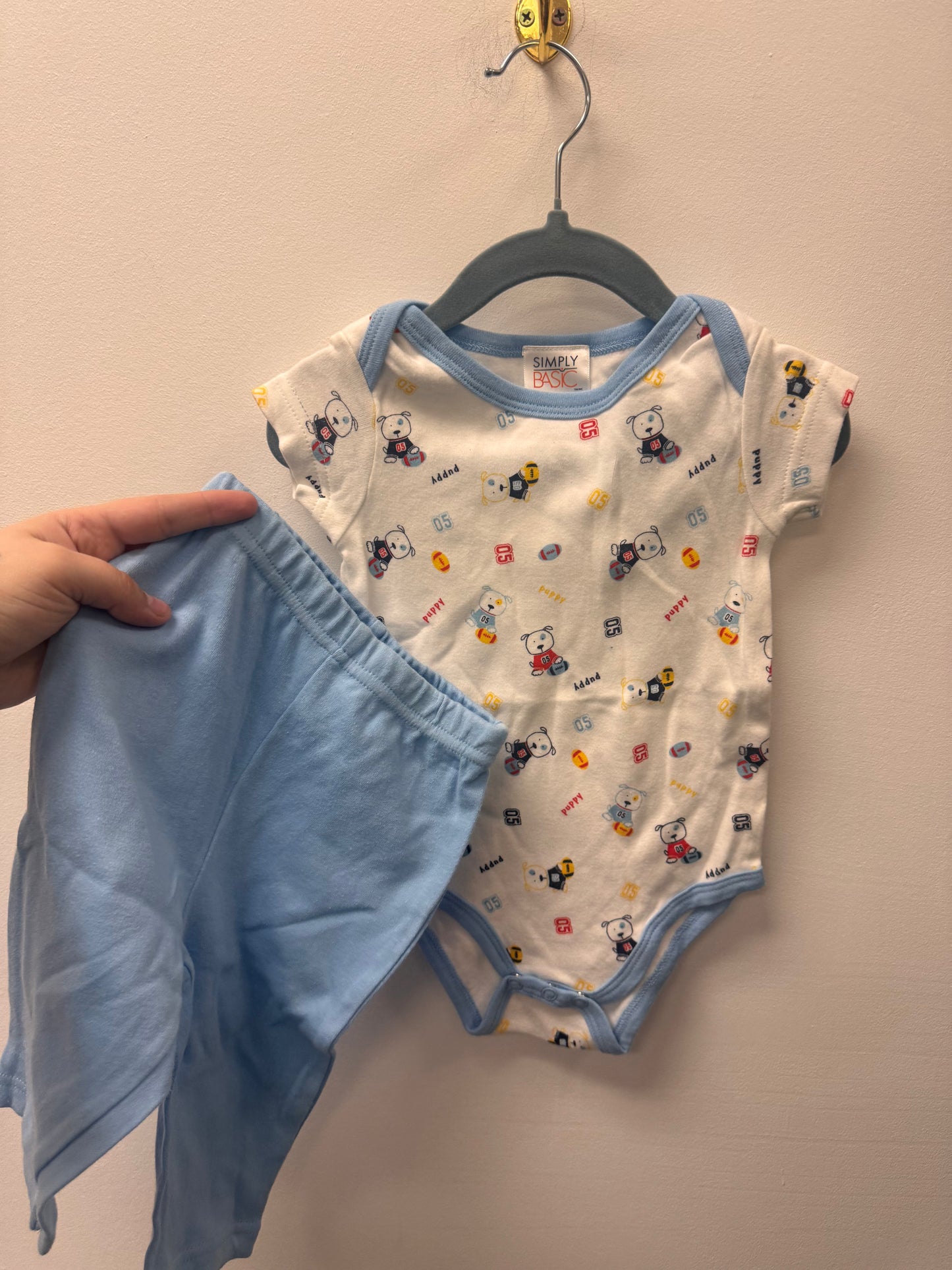 SIMPLY BASIC 2 PIECE OUTFIT SIZE 6M