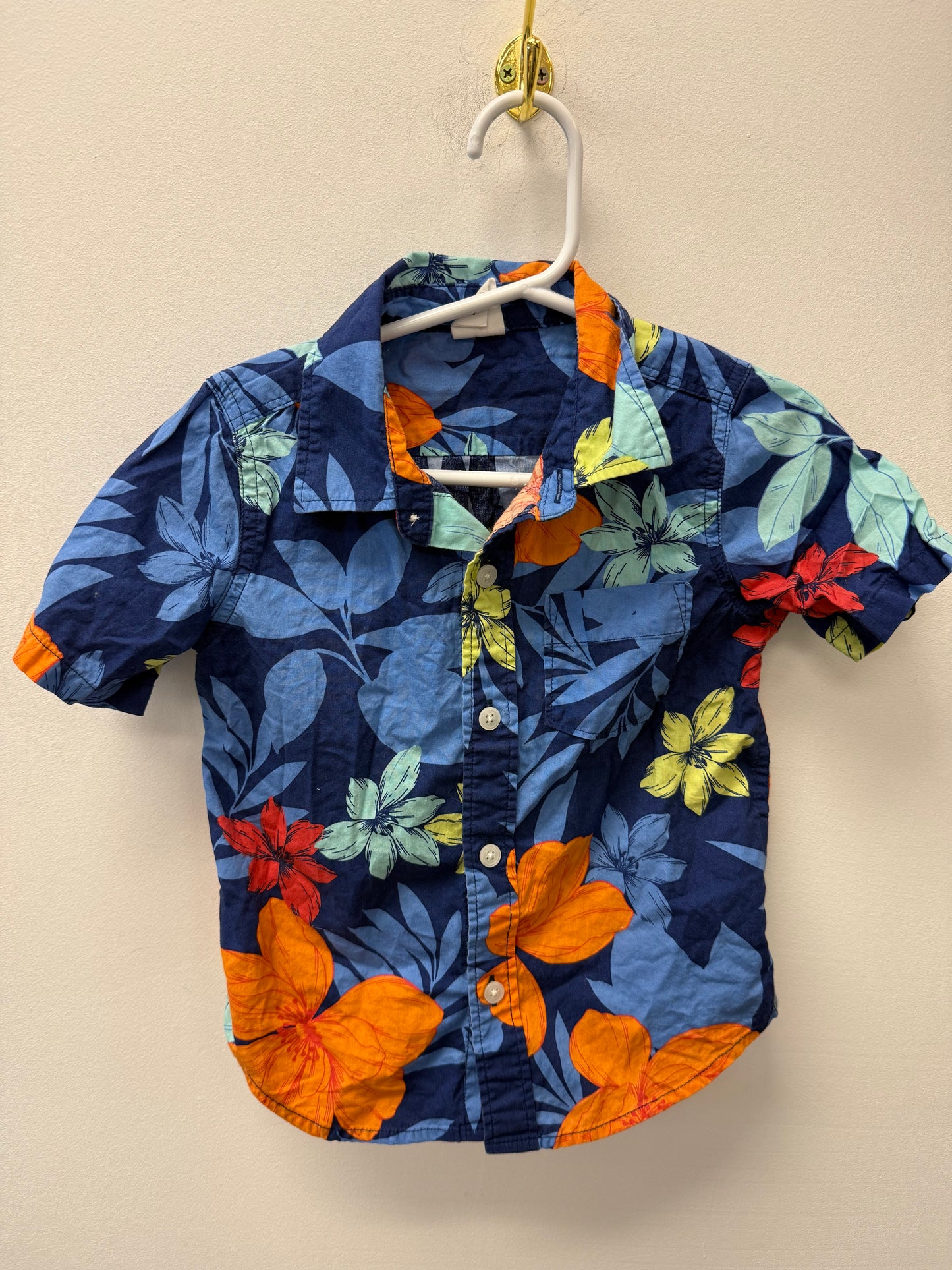 BABY GAP TROPICAL BUTTON UP SIZE 3T