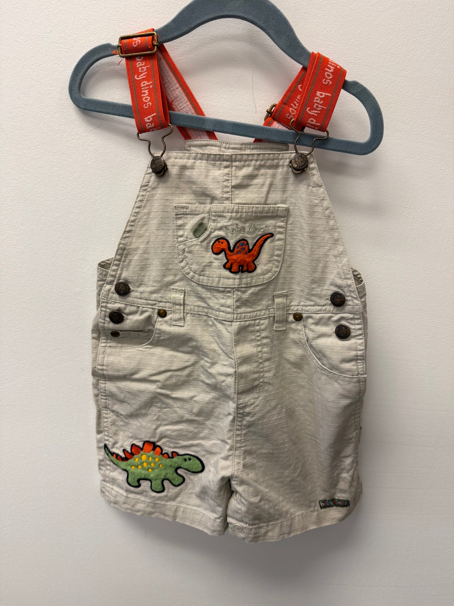 VINTAGE DINO OVERALLS SIZE 24M