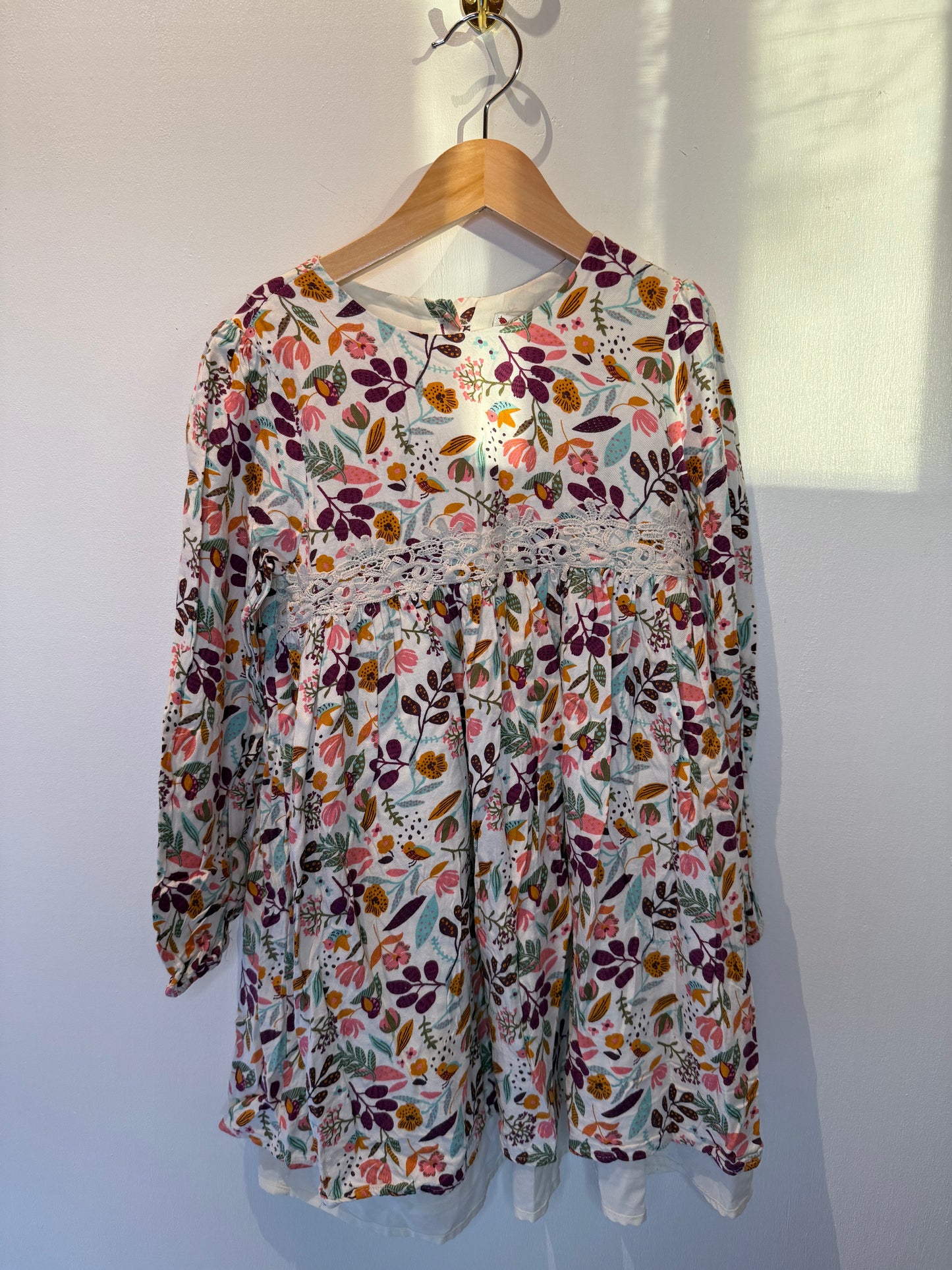 Nuka bug purple floral dress size 8