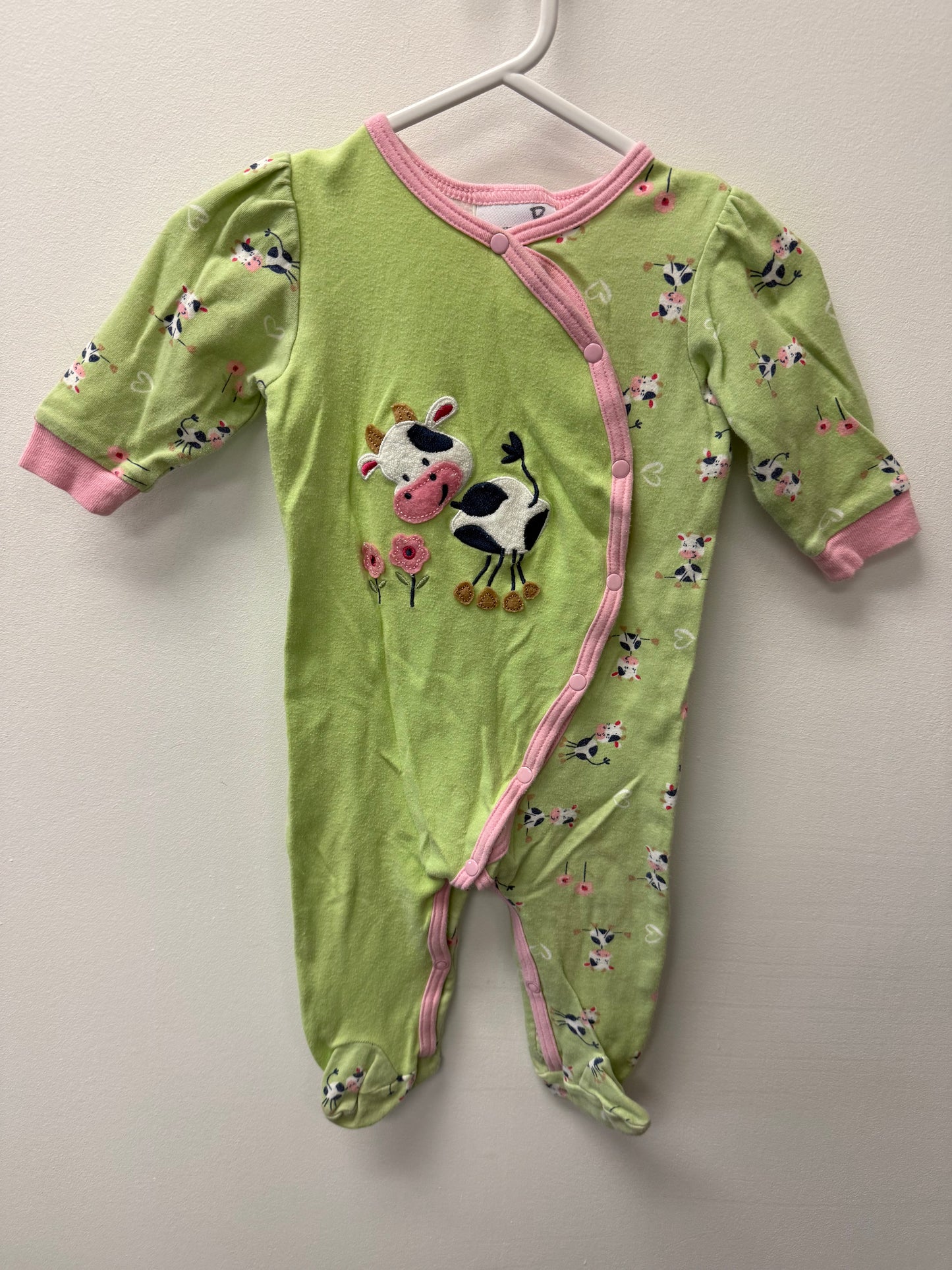 BEST BEGINNINGS COW SLEEPER SIZE 6M