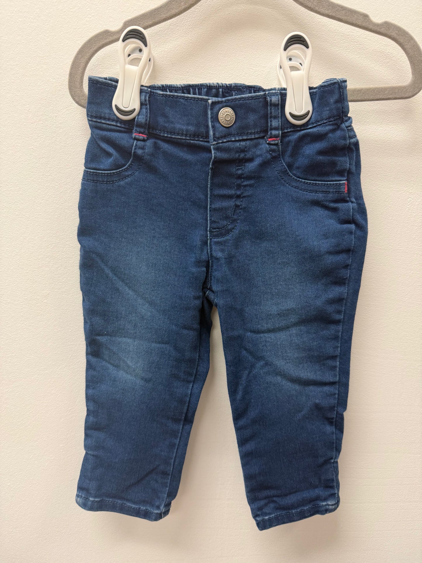 GYMBOREE STRAWBERRY POCKET JEANS SIZE 6-12M