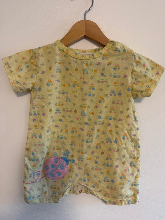 VINTAGE BROOKS FITCH BABY LADYBUG ROMPER SIZE 24M