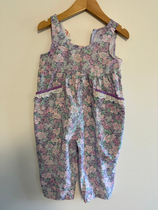 VINTAGE SEARS FLORAL ROMPER SIZE 18-24M