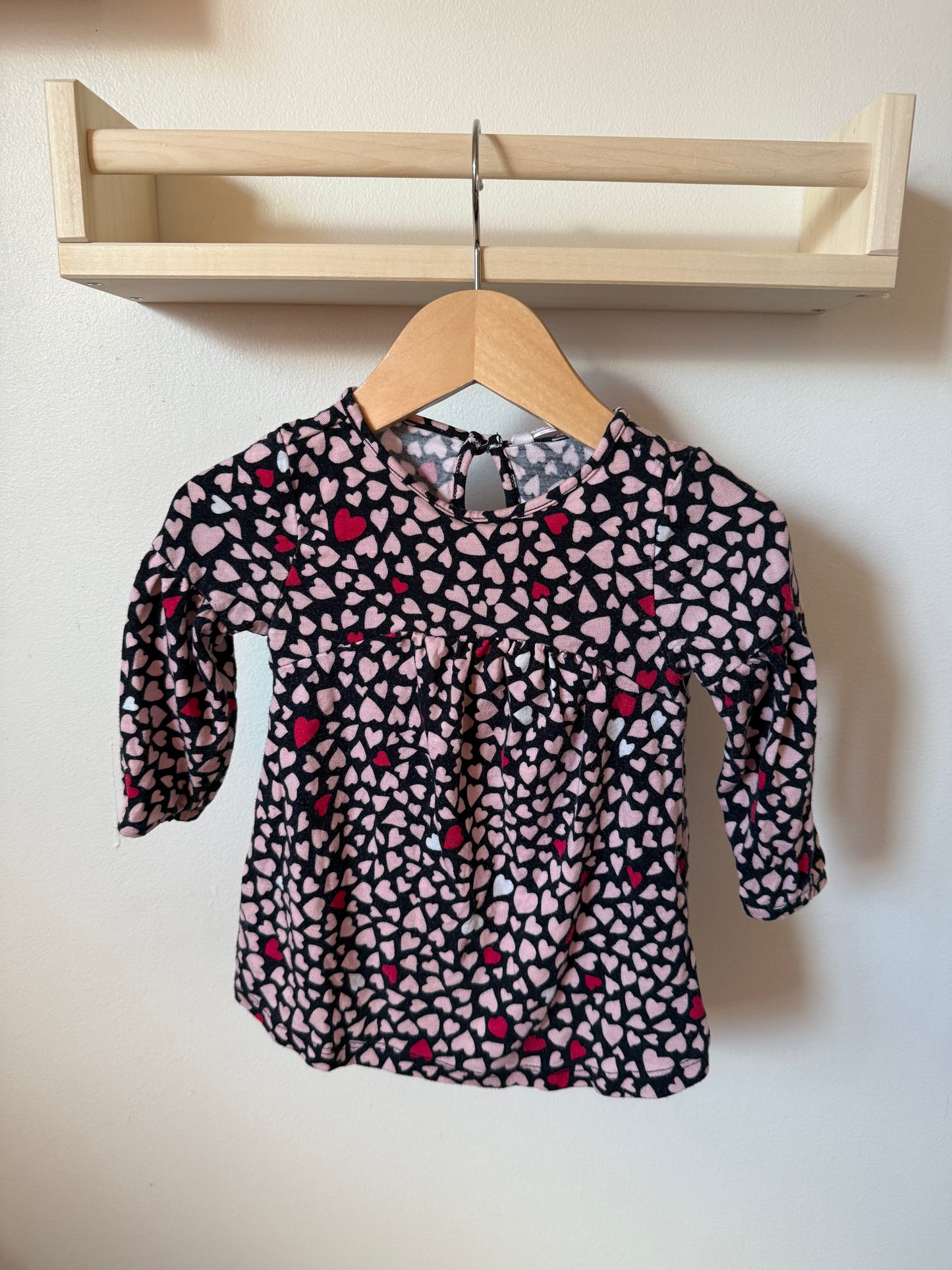 JOE FRESH HEART DRESS 6-12M