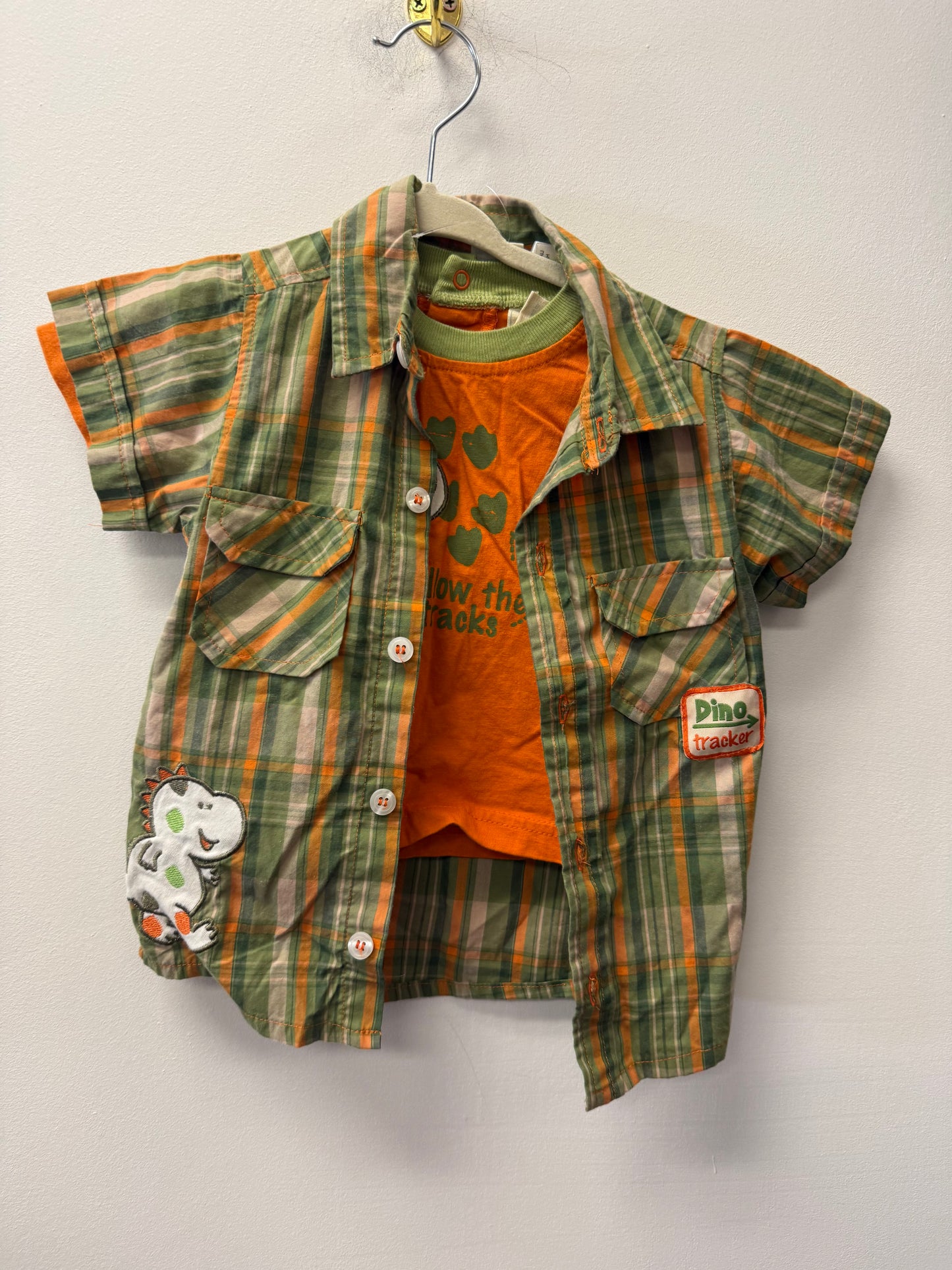 DDQ DENIM 2 PIECE SHIRT SET SIZE 24M