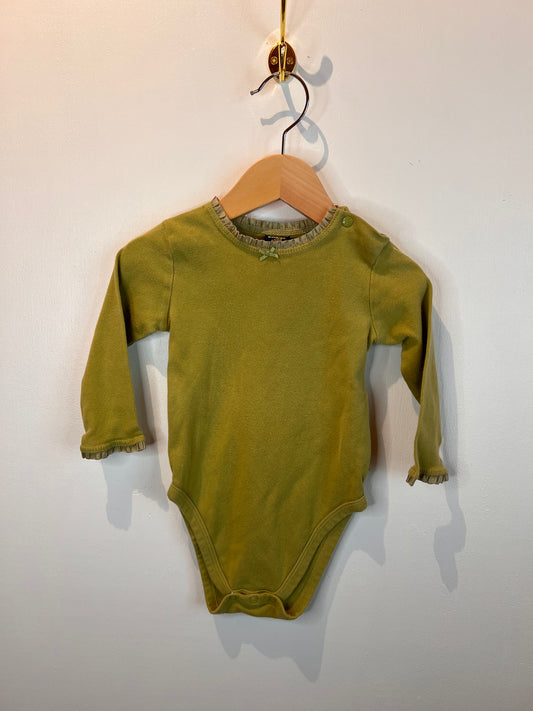 OSHKOSH VINTAGE GREEN ONESIE 6-9M