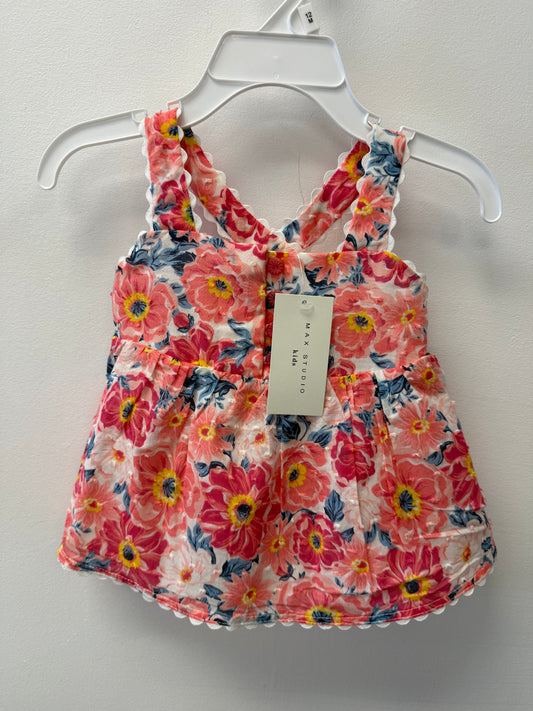 NEW WITH TAG MAX STUDIO FLORAL TOP SIZE 12M