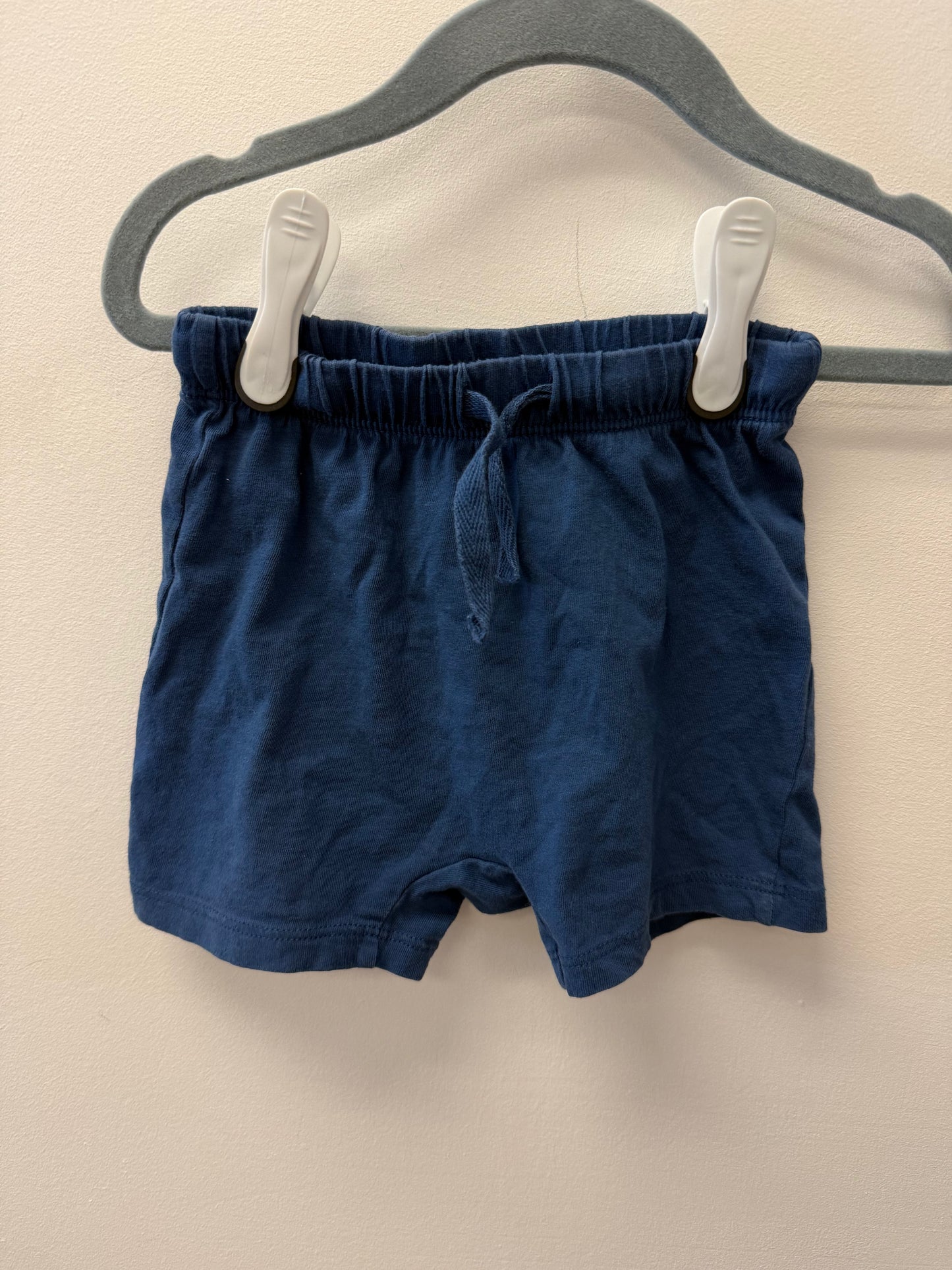 H&M BLUE SHORTS SIZE 12M
