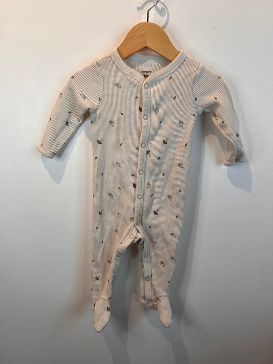 CARTERS WAFFLE HEDGEHOG SLEEPER 6M