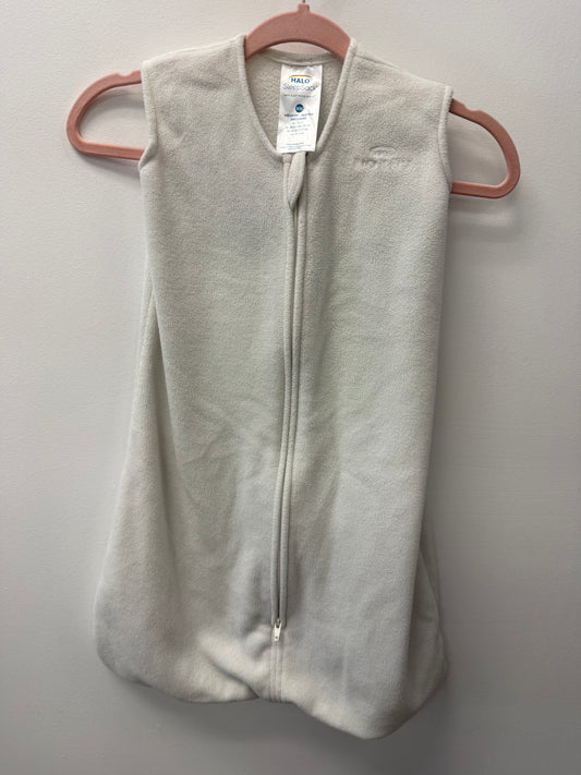 HALO FLEECE SLEEPSACK SIZE 6-12M (WHITE)