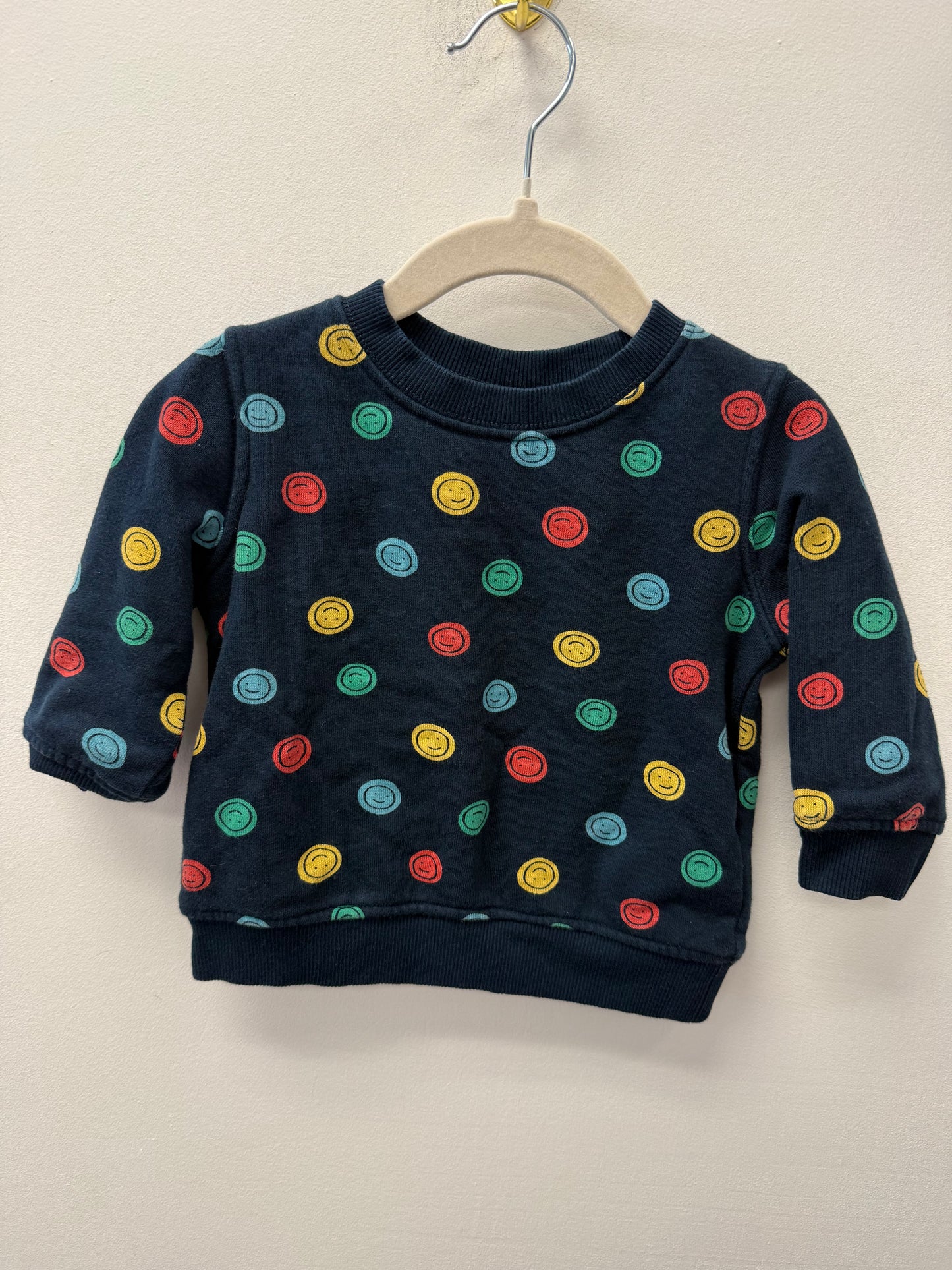 JOE FRESH HAPPY FACE CREW SIZE 6-12M