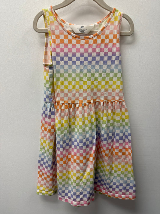 H&M CHECKERED DRESS SIZE 6-8
