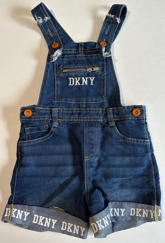 DKNY, Denim Overall Shorts - Size 3-4