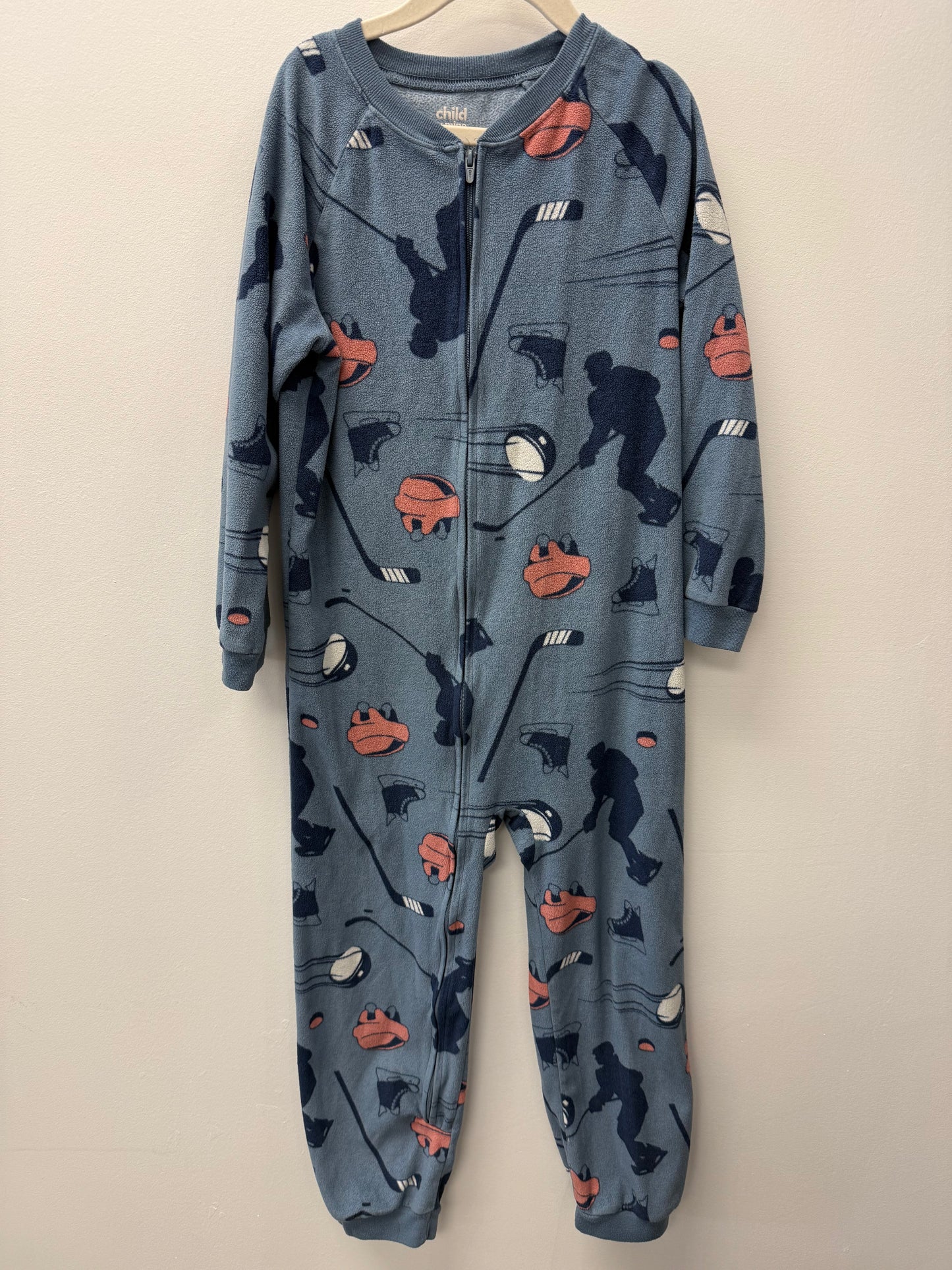 CARTERS FLEECE HOCKEY SLEEPER SIZE 7