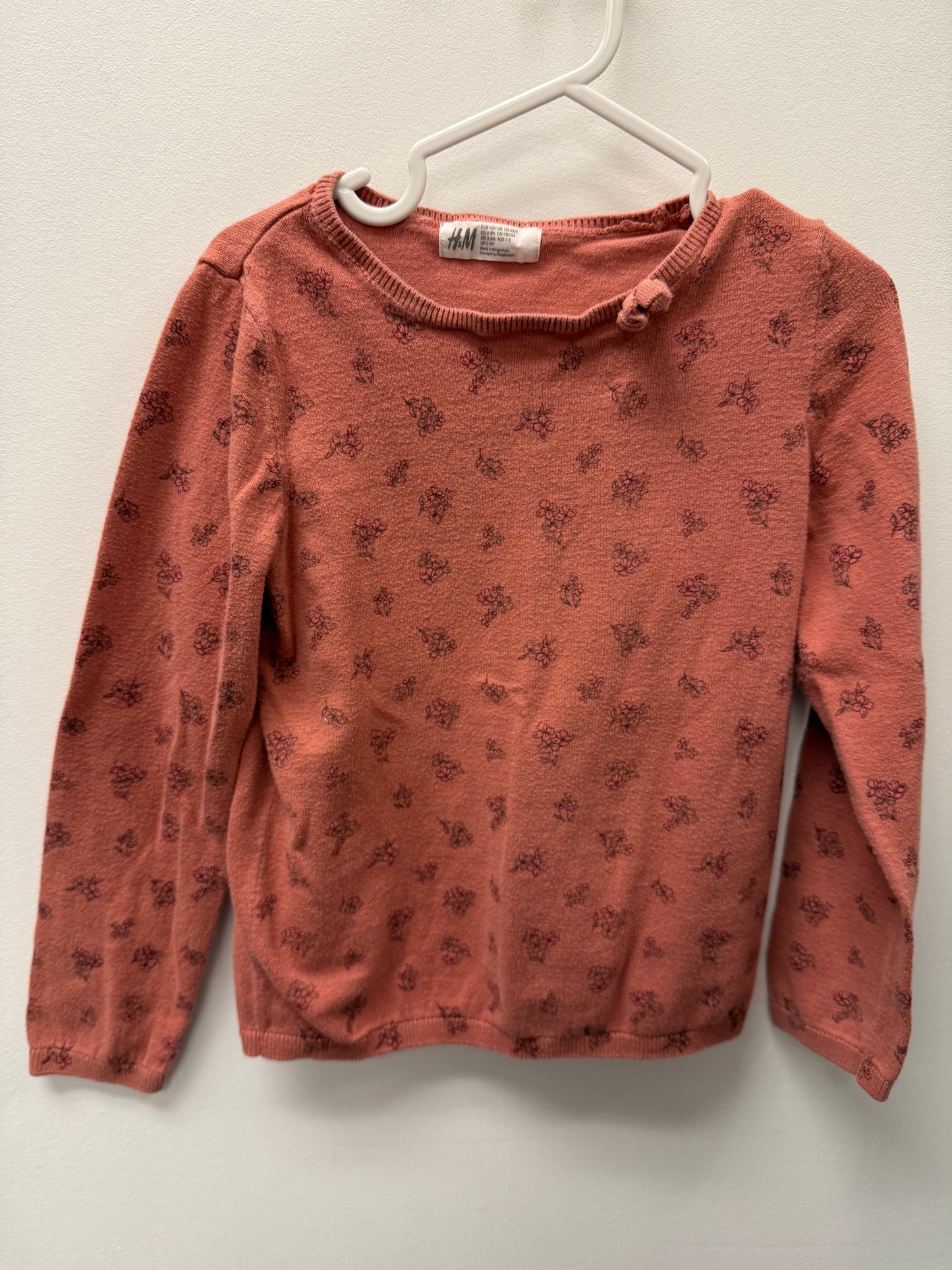 H&M FLORAL LONG SLEEVE SIZE 6-7