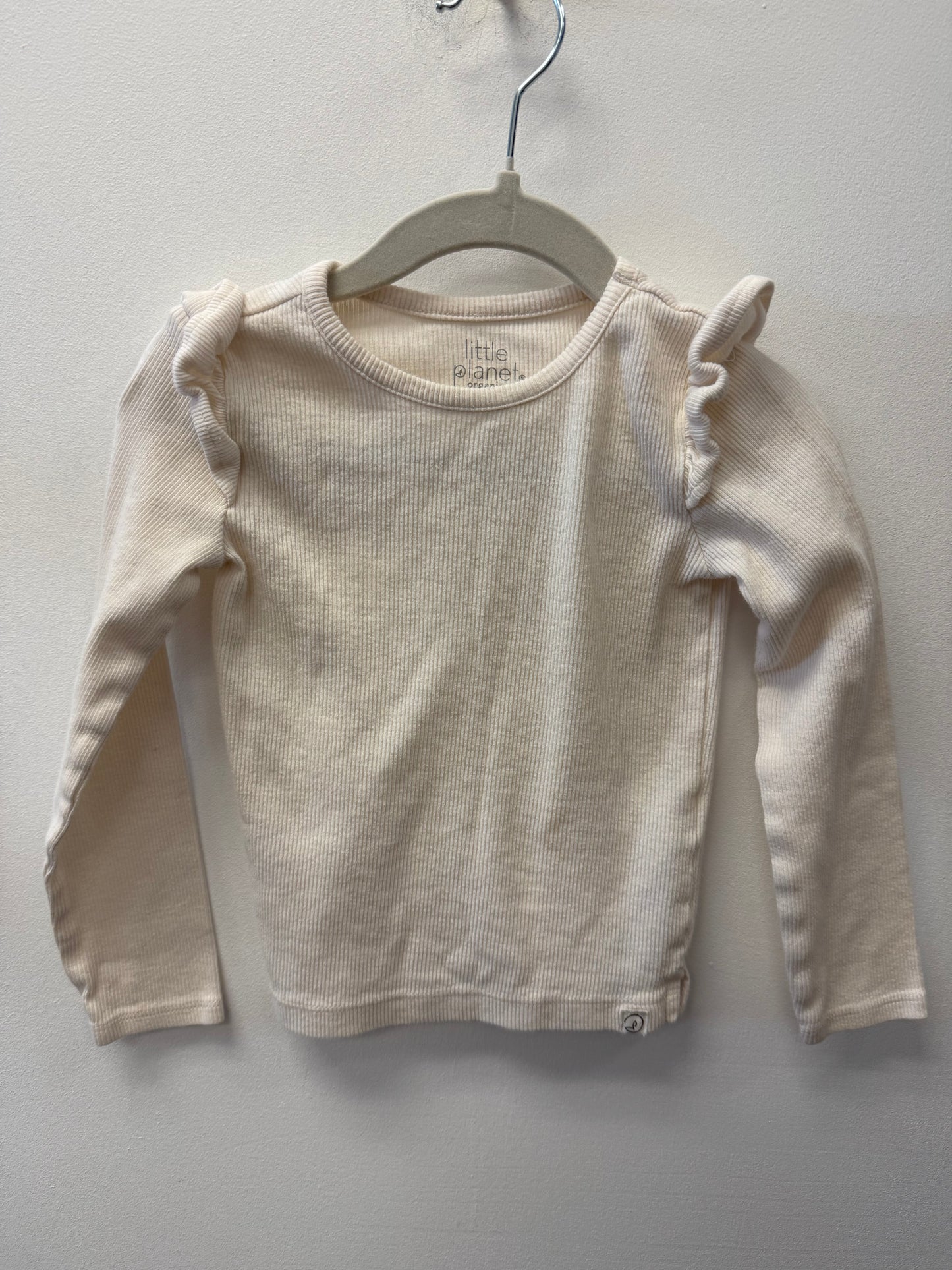 LITTLE PLANET OFF WHITE SHIRT SIZE 3T