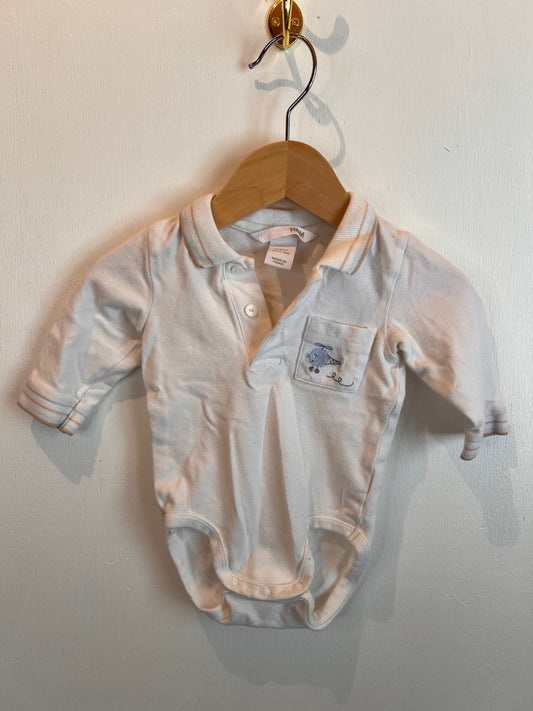 H&M VINTAGE PLANE ONESIE 2-4M