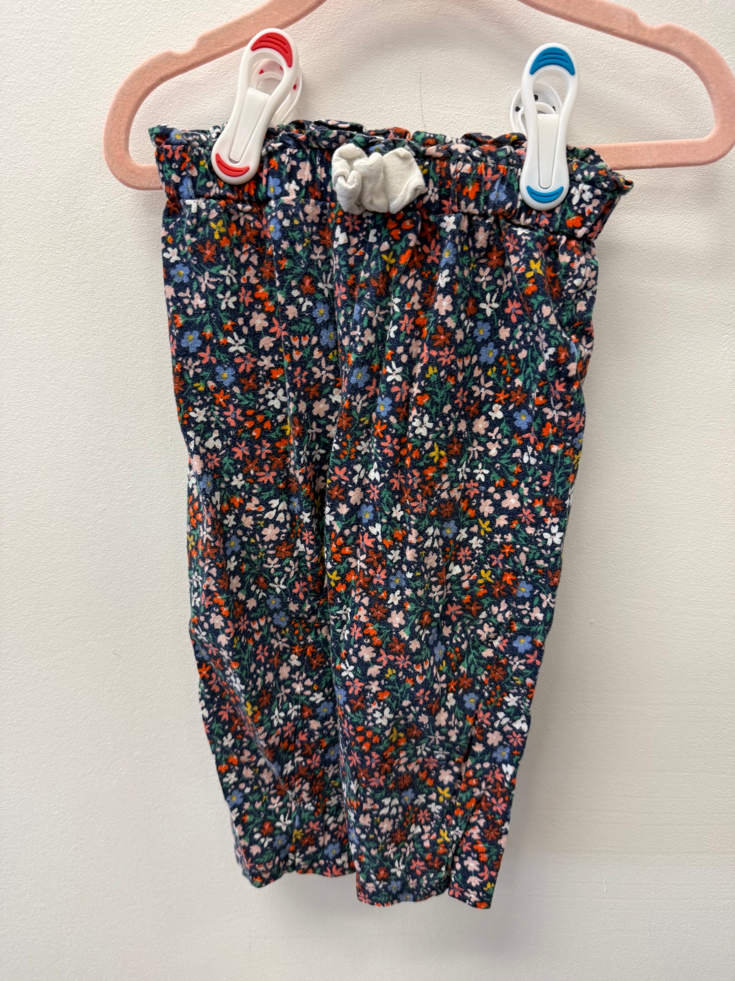 CARTERS FLORAL PANTS SIZE 18M (BLUE & PINK)