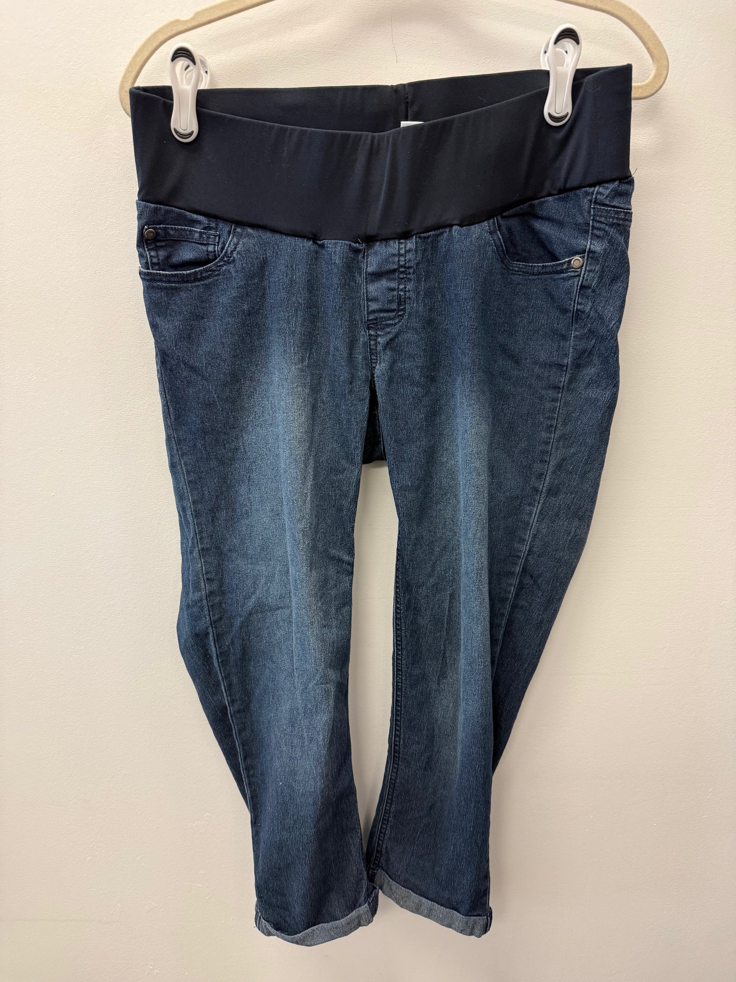 TIMES TWO MATERNITY ANKLE LENGTH JEANS SIZE MEDIUM