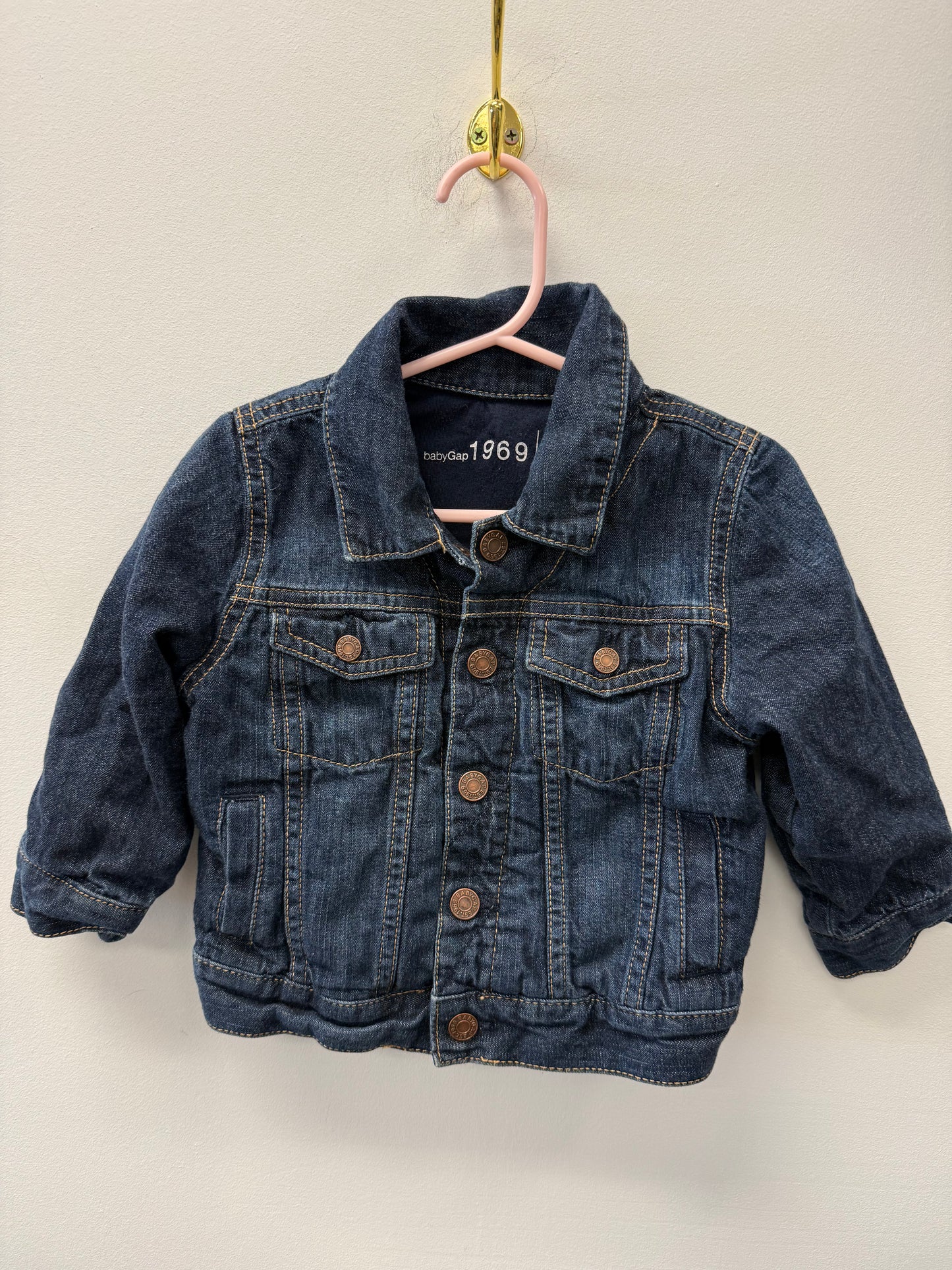 BABY GAP LINED JEAN JACKET SIZE 18-24M