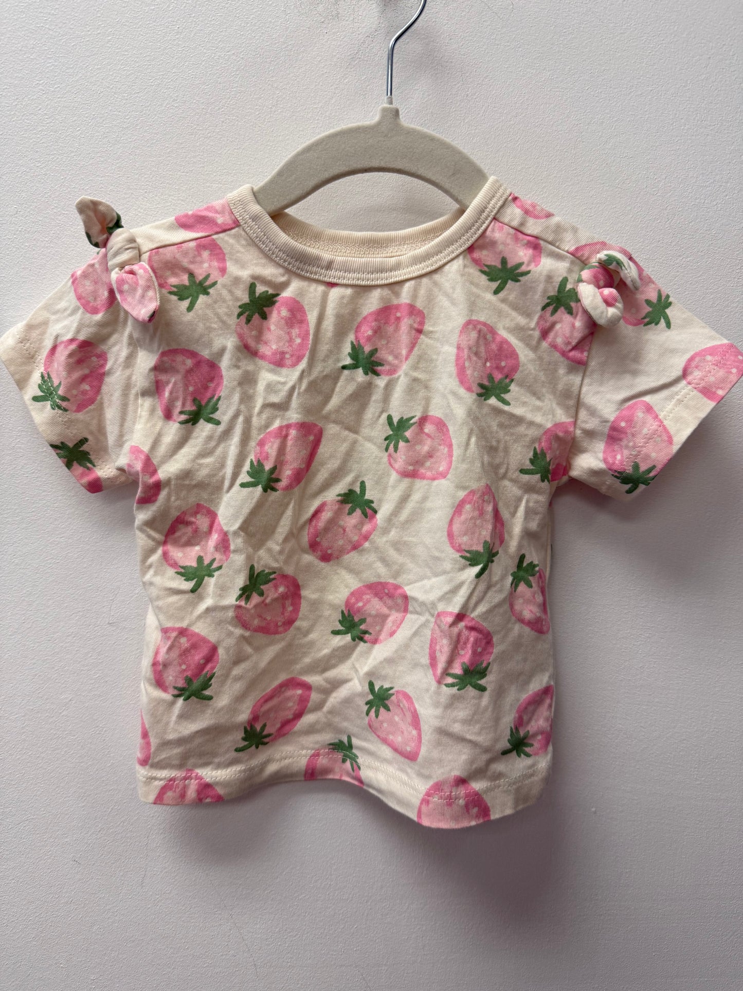 JOE FRESH STRAWBERRY SHIRT SIZE 6-12M
