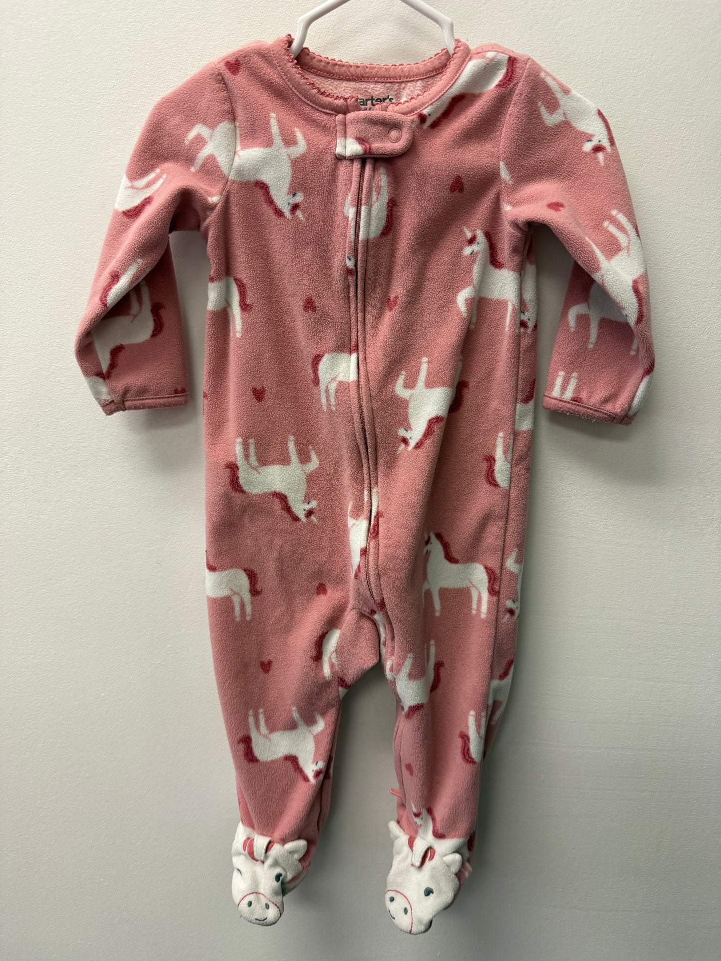 CARTERS FLEECE UNICORN SLEEPER SIZE 6-9M