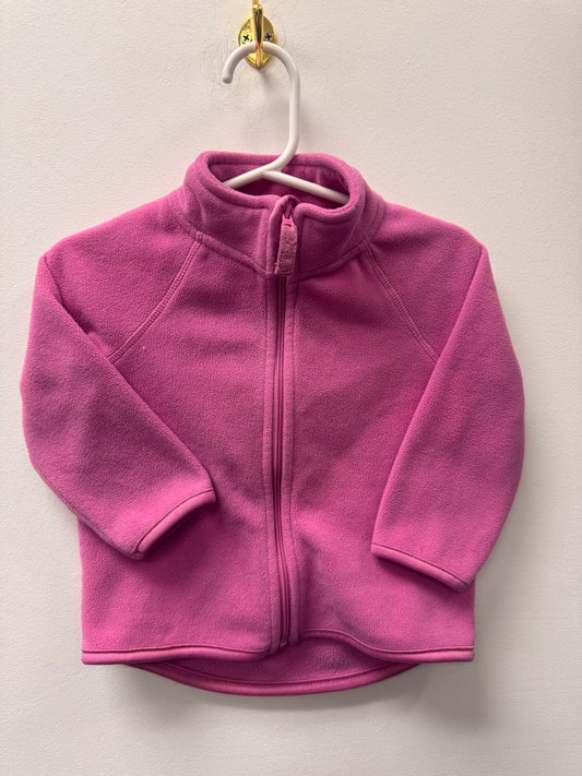 GEORGE PINK FLEECE SWEATER SIZE 12-18M