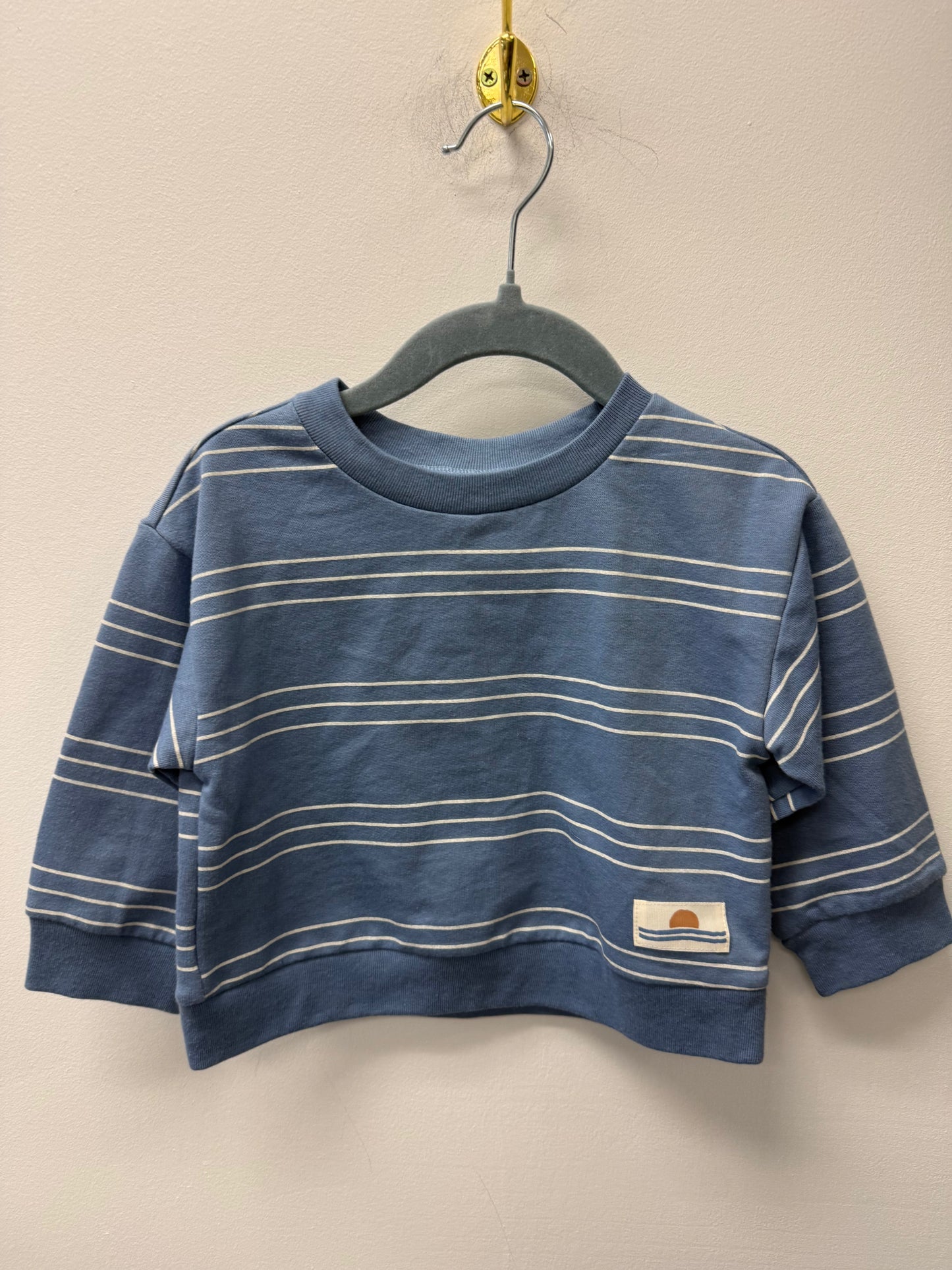 NWOT CARTERS STRIPPED CREW SIZE 12M