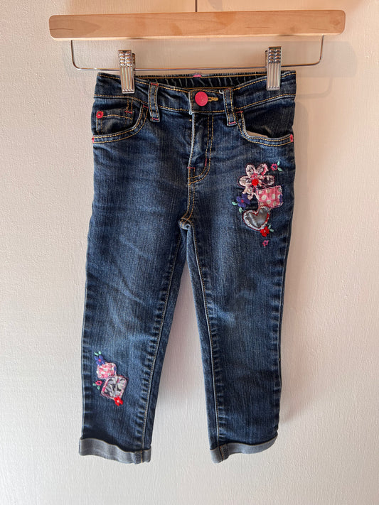 CHILDRENS PLACE PATCH JEANS SIZE 4