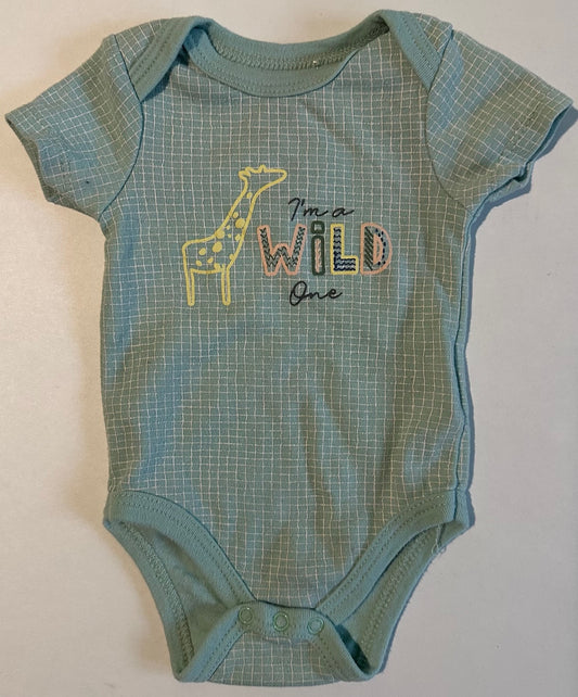 Quiltex, "I'm a Wild One" Onesie - 3-6 Months